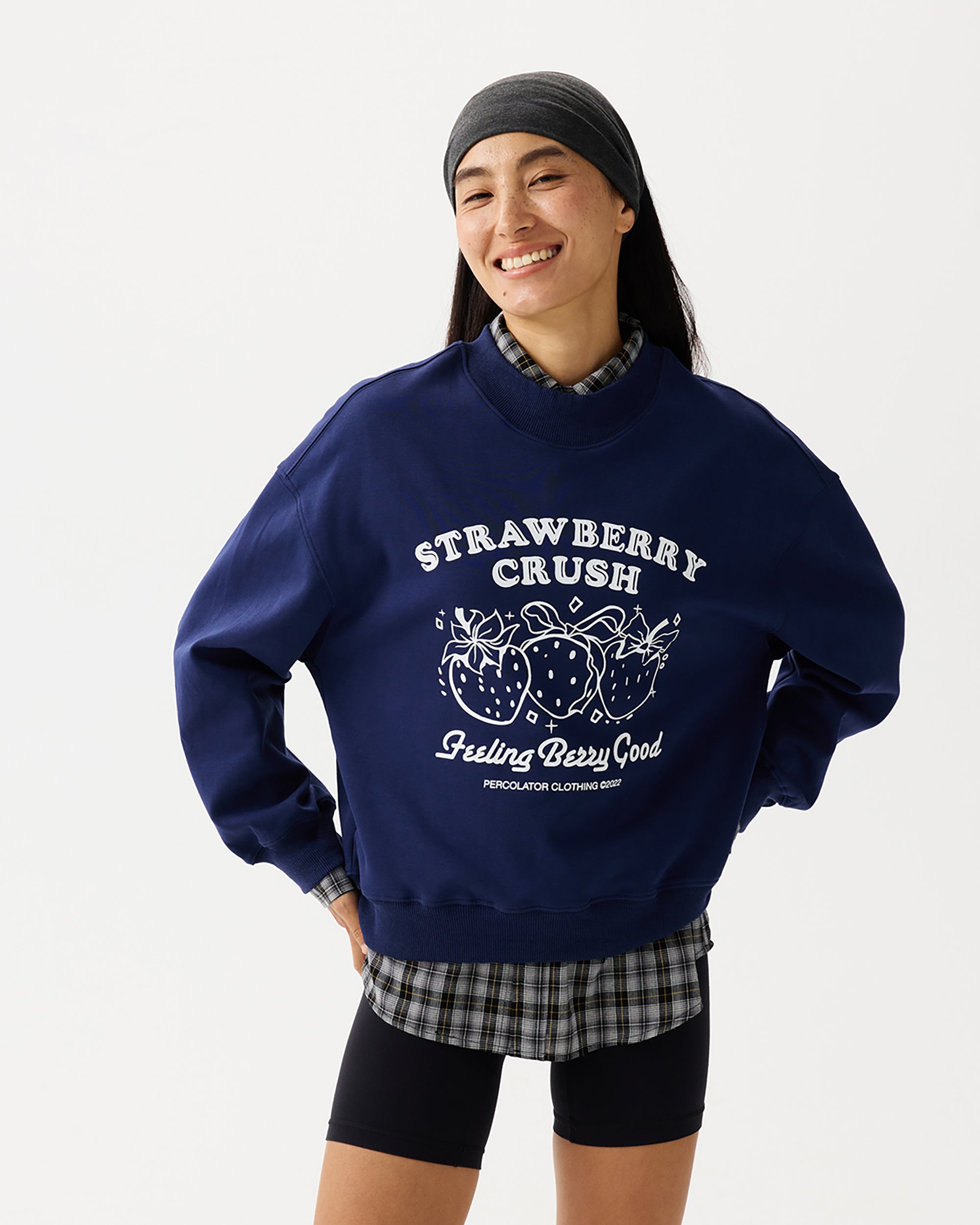 PCLA Retro Strawberry Crush Graphic Pullover