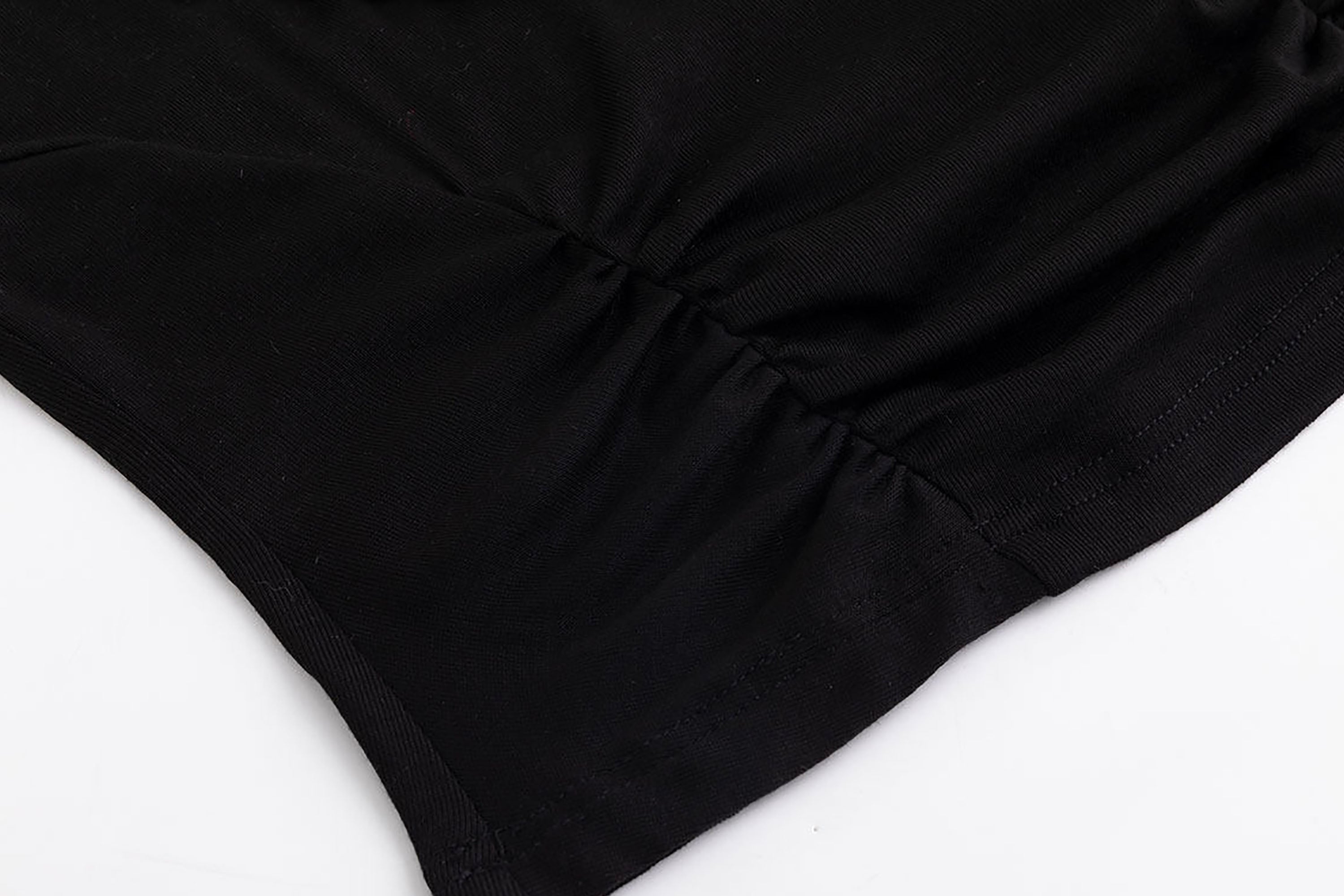 CESTNOUS Contrast Faux Layered Beaded Tee
