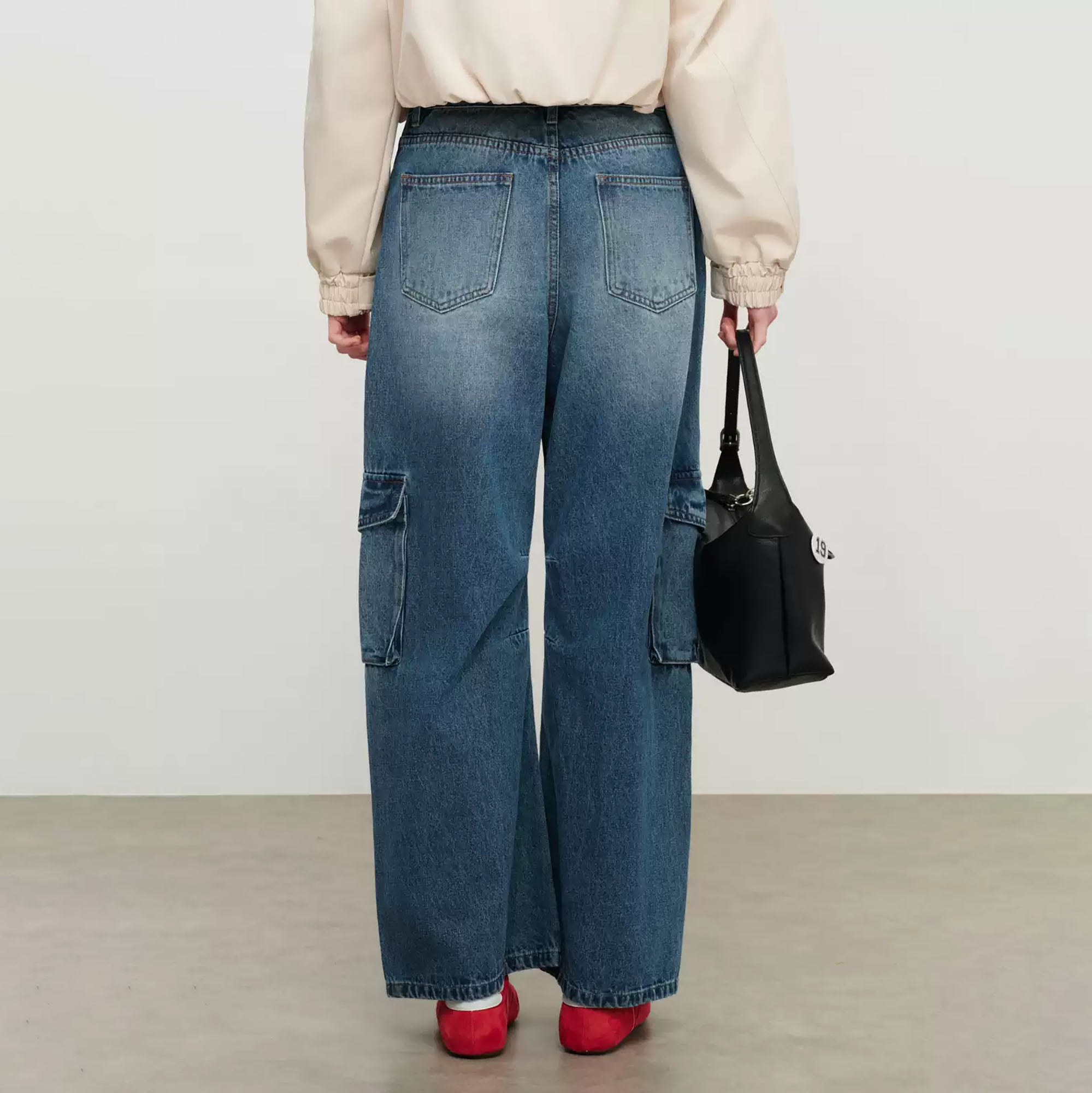 SOFITTE Paneled Multi-Pocket Cargo Jeans