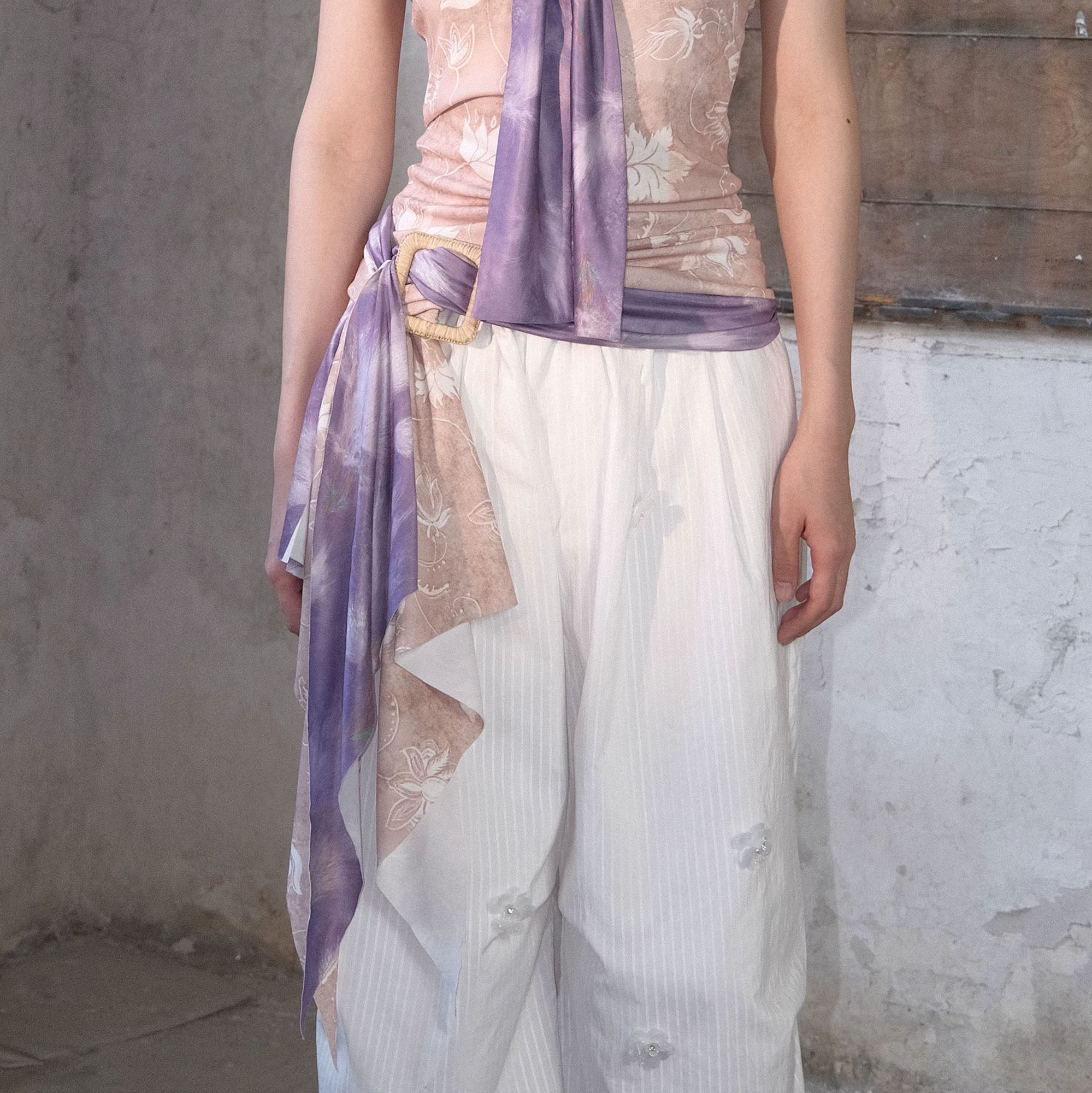 WHYNOTDANCE Floral Scarf Belt
