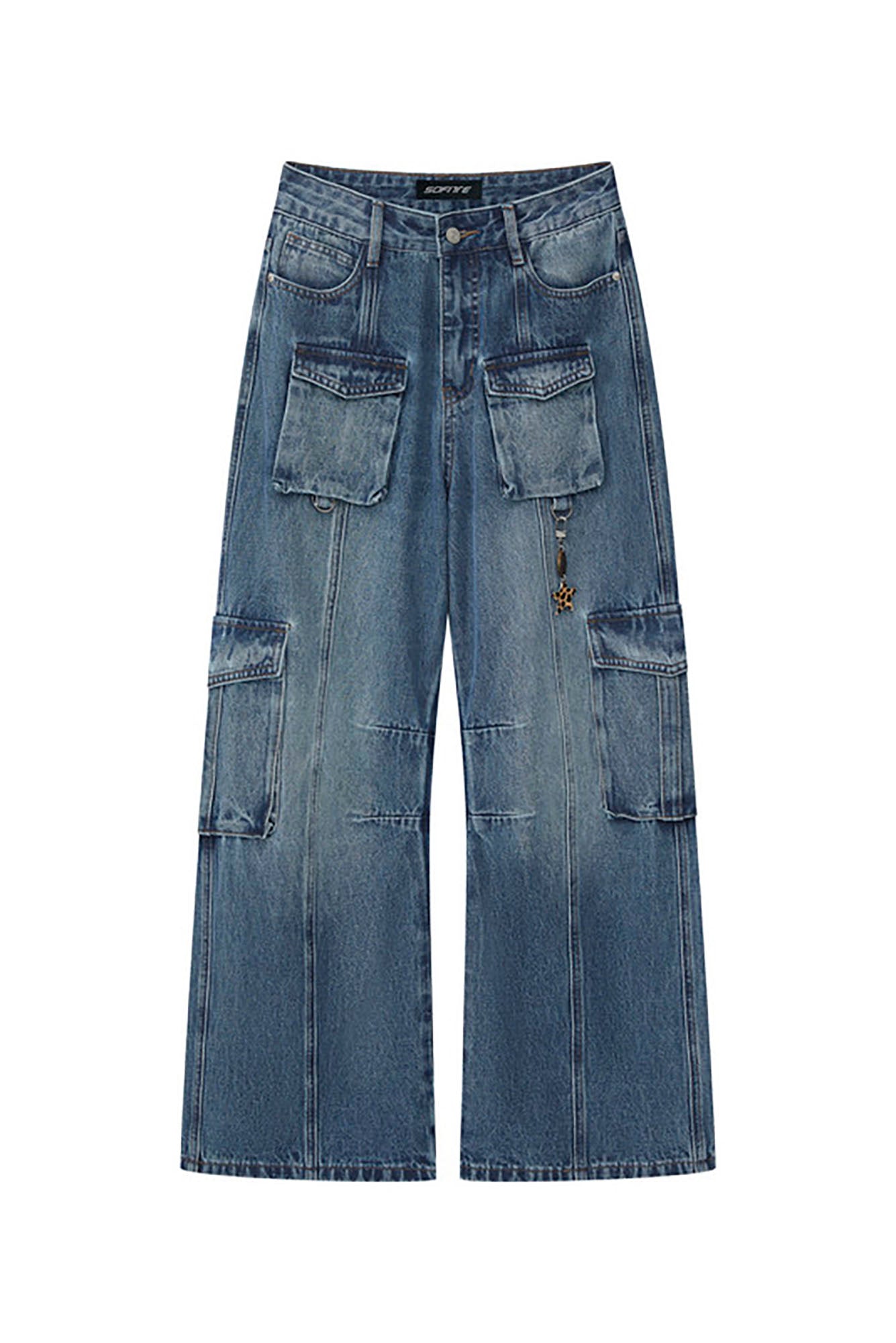 SOFITTE Paneled Multi-Pocket Cargo Jeans
