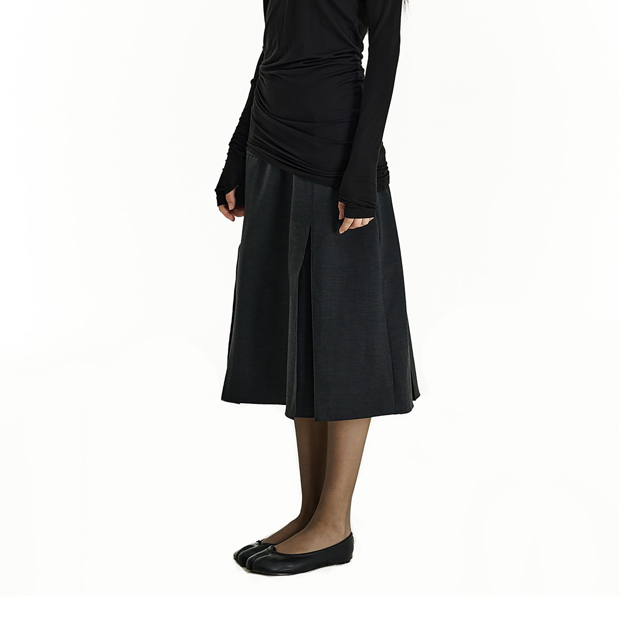 PCLA Essential Pleated A-Line Skirt