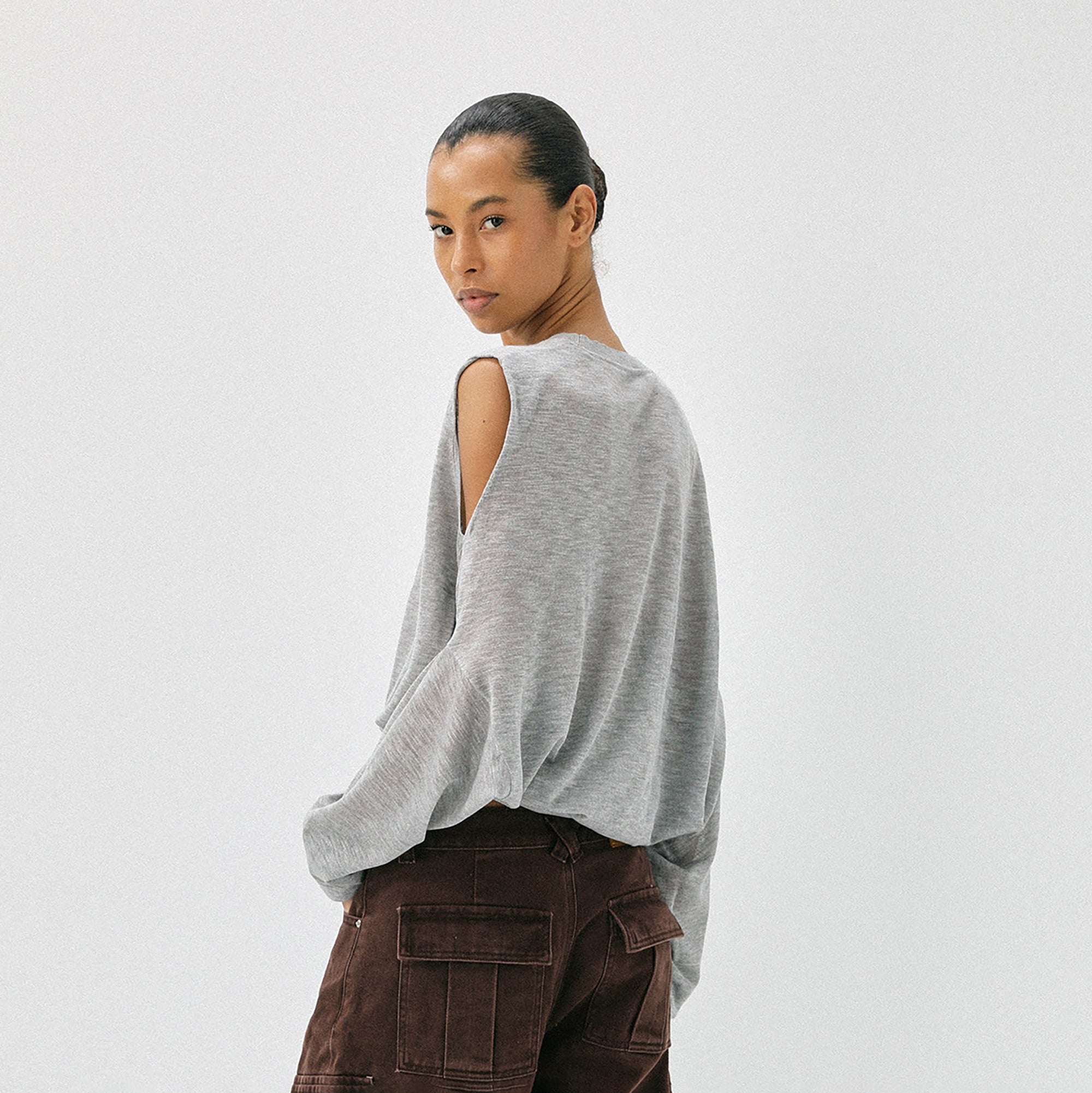 COMMAND N Layered Tie-Waist Sleeveless Tank
