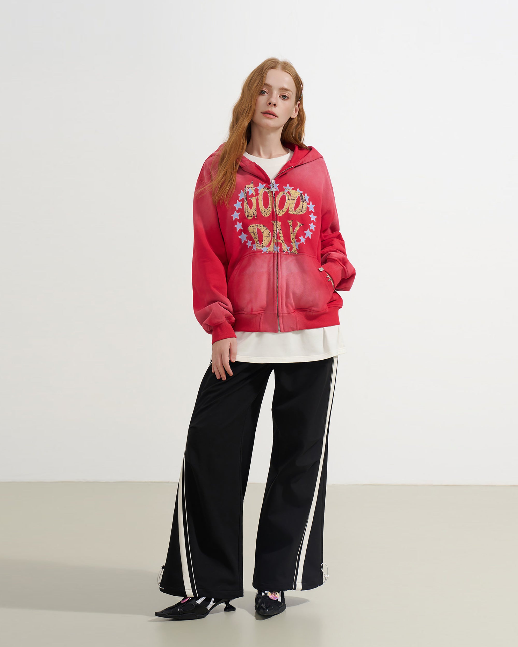 SOFITTE Contrast Curved-Stripe Drawstring Pants