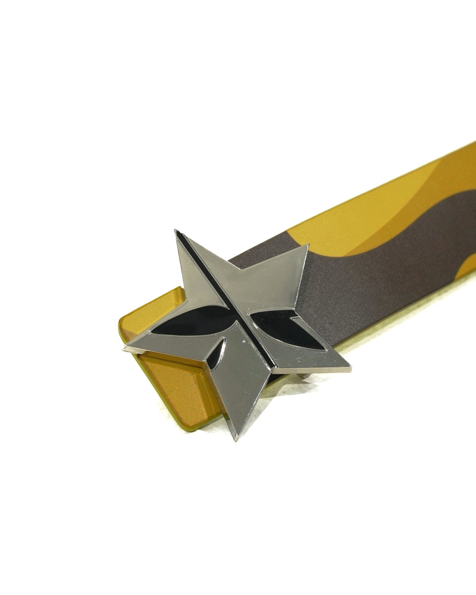 SCHWARZGOLD Star Buckle Camo Leather Belt