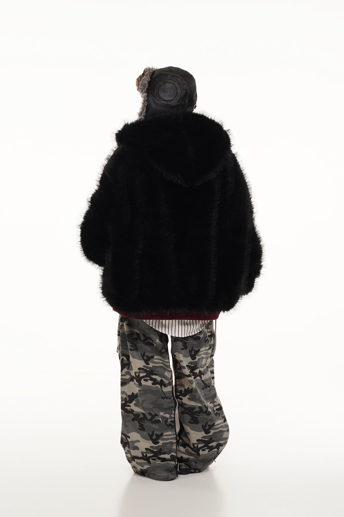FREE CENTER Reversible Hooded Puffer Jacket