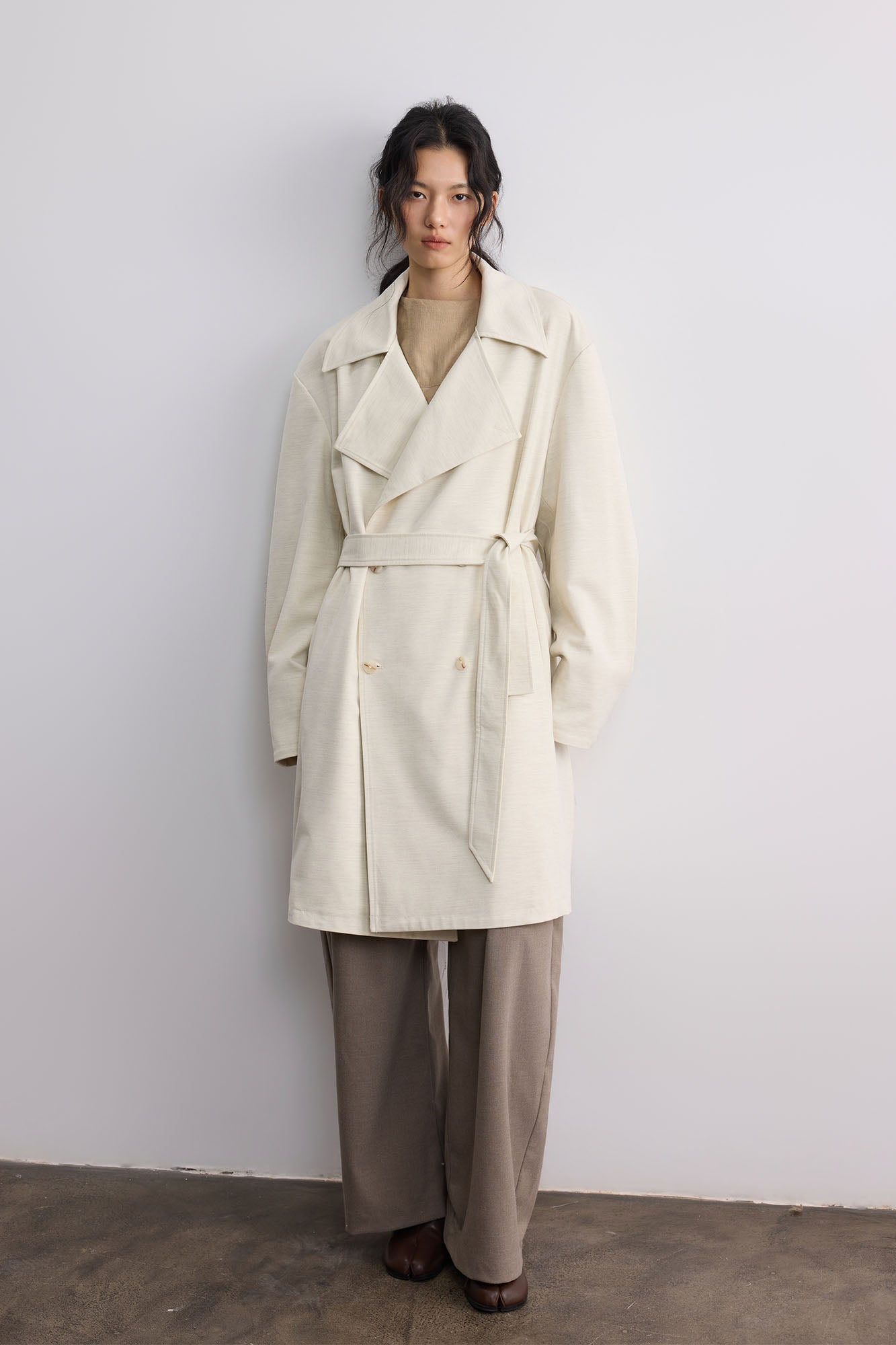 SAME FLOW Essential Double-Breasted Coat