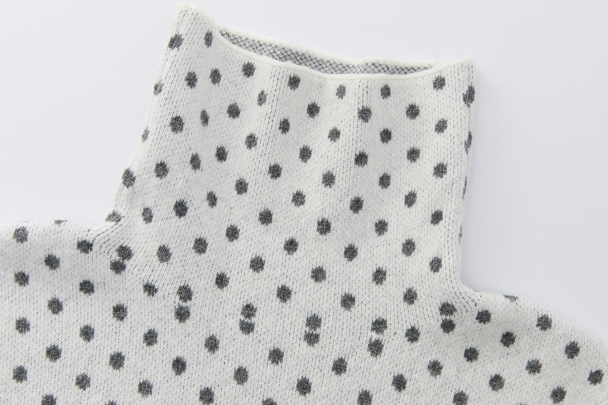 BETWEENAND Heart & Star Jacquard Turtleneck Sweater