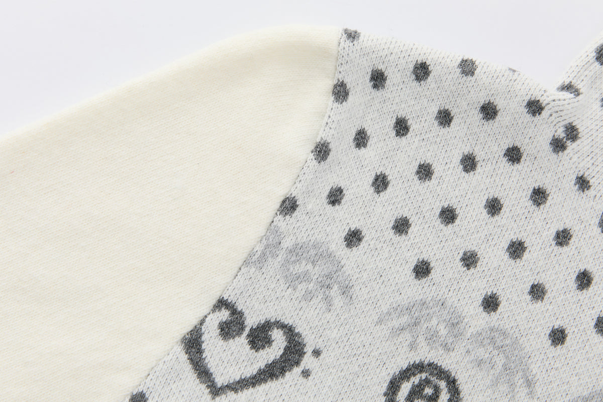 BETWEENAND Heart & Star Jacquard Turtleneck Sweater