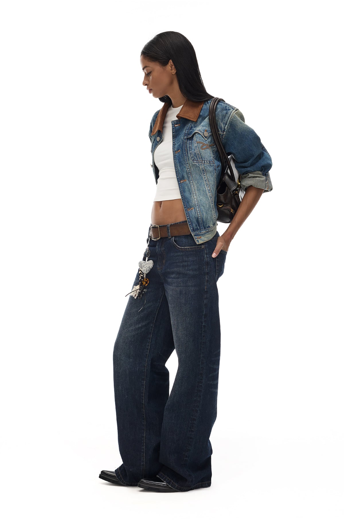 COSTUSTOOT Washed Straight-Leg Jeans