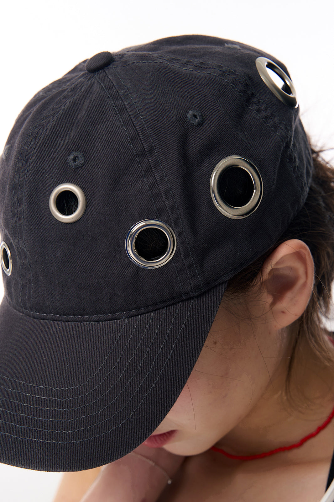 HSUSE Irregular Eyelet Baseball Cap