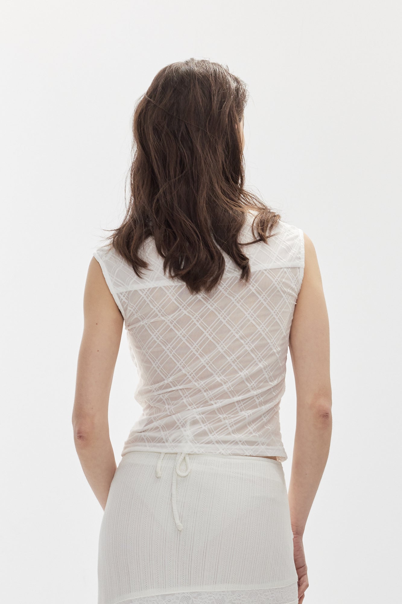 JIUWU PARK Argyle Paneled Ring Detail Top