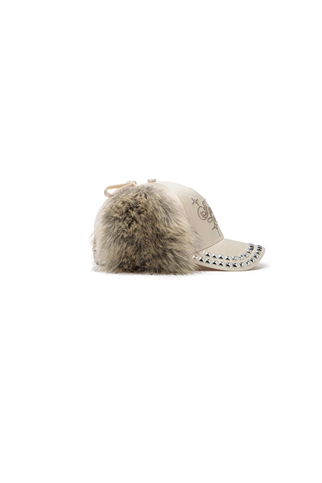 JYOSEI Script Logo Ear-Flap Baseball Cap