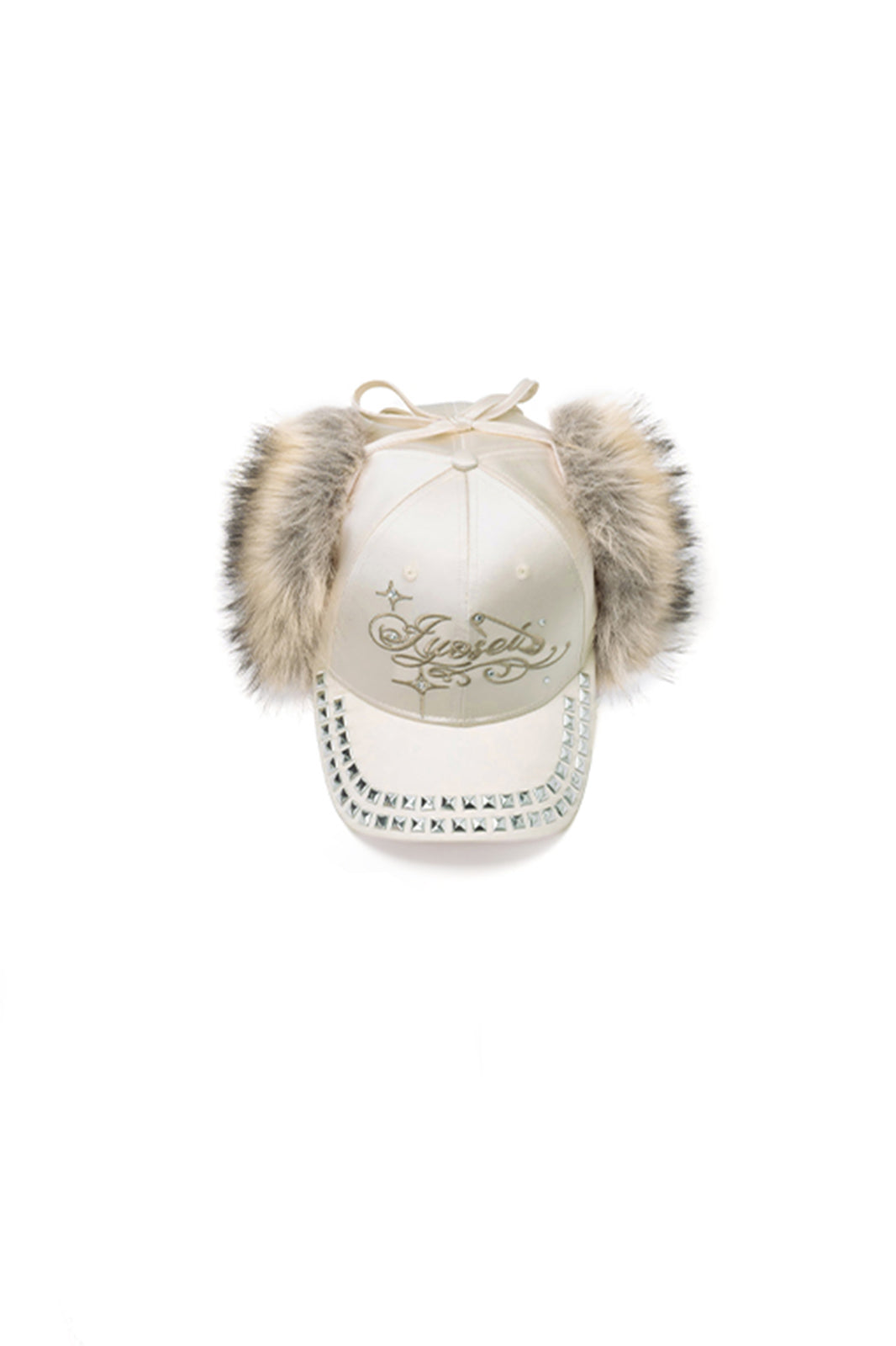 JYOSEI Script Logo Ear-Flap Baseball Cap