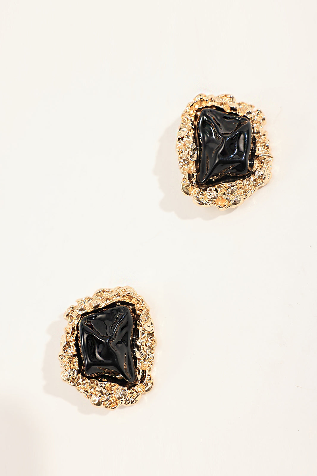 WINGFREE 18K Gold-Plated Resin Gem Stud Earrings