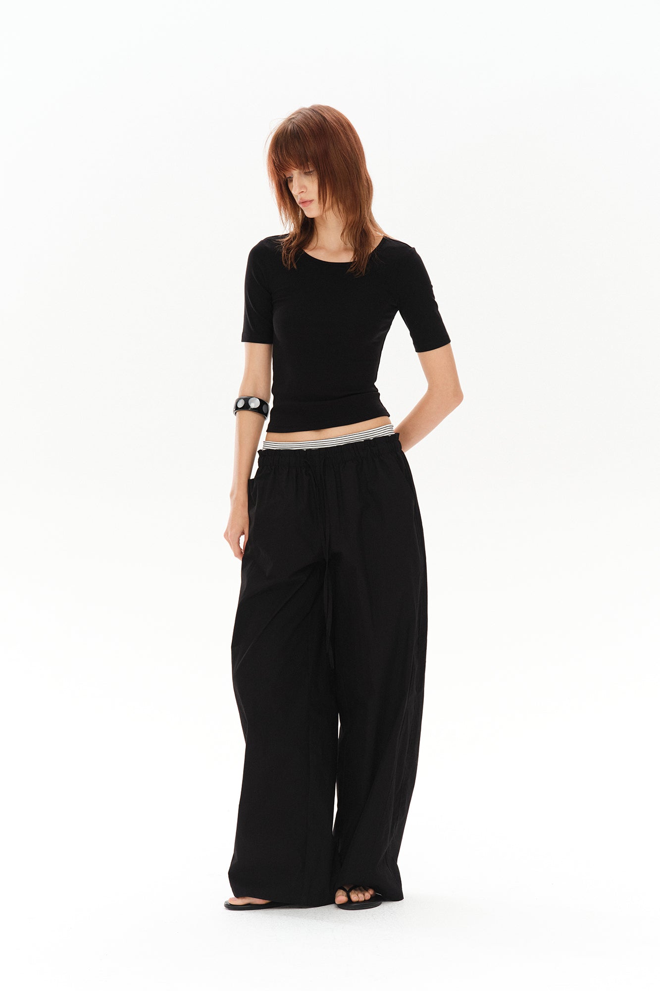 COSTUSTOOT Reversible Twist Cut-Out T-Shirt