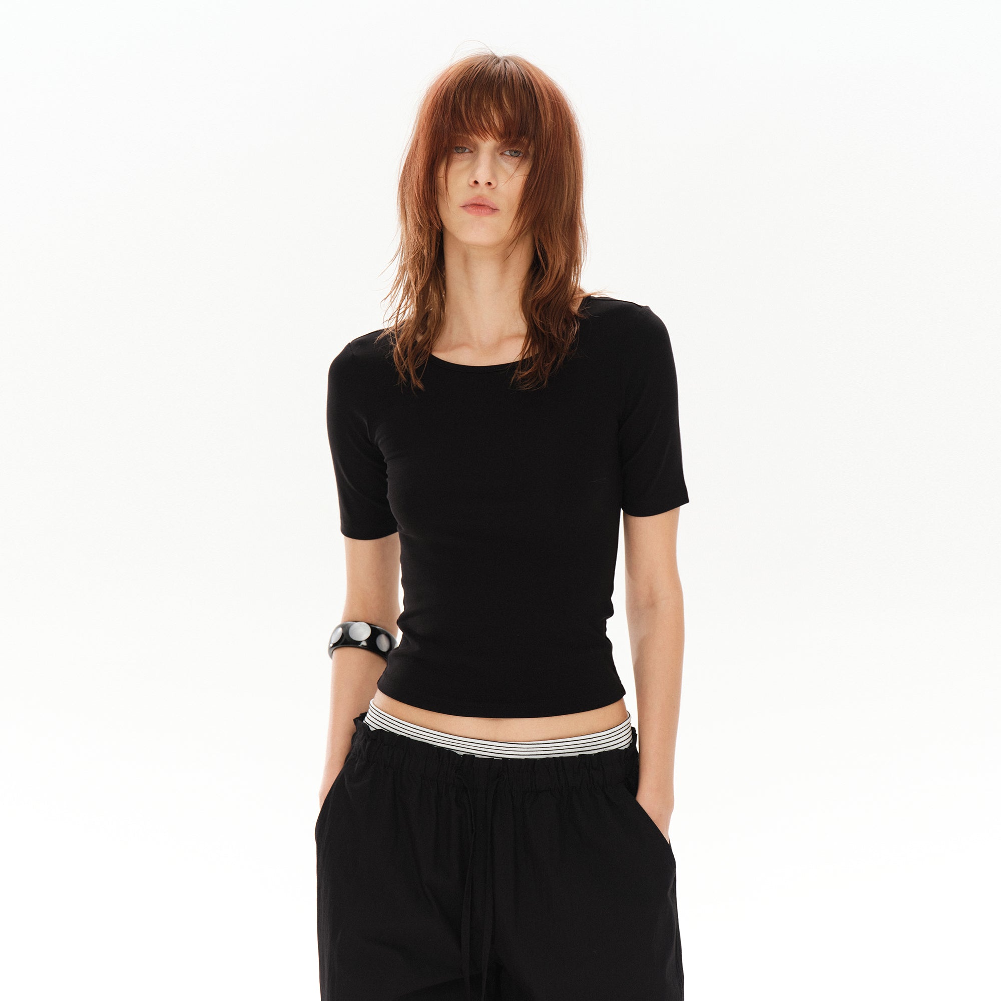 COSTUSTOOT Reversible Twist Cut-Out T-Shirt