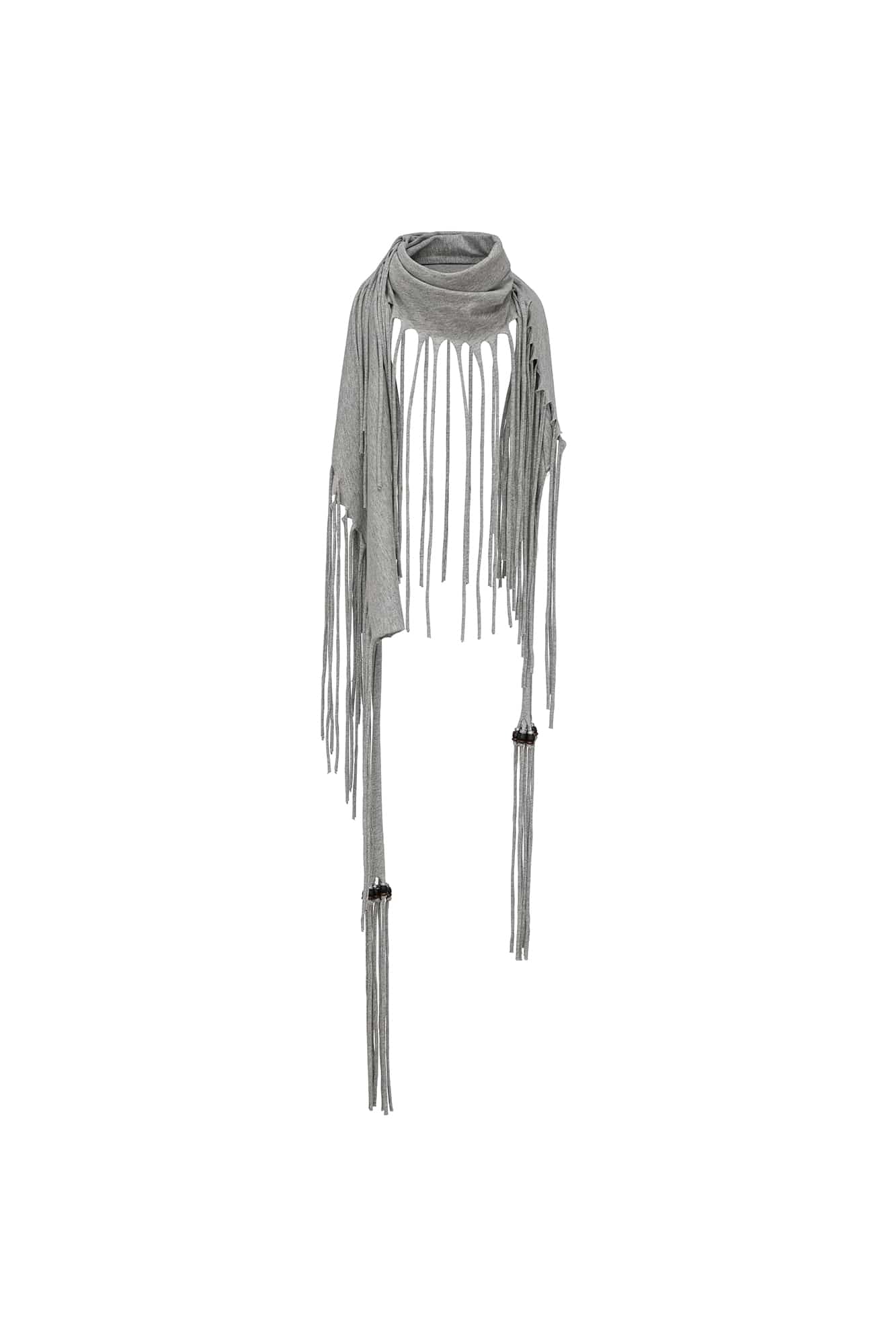 OINIMI Draped Beaded Fringe Multiway Scarf