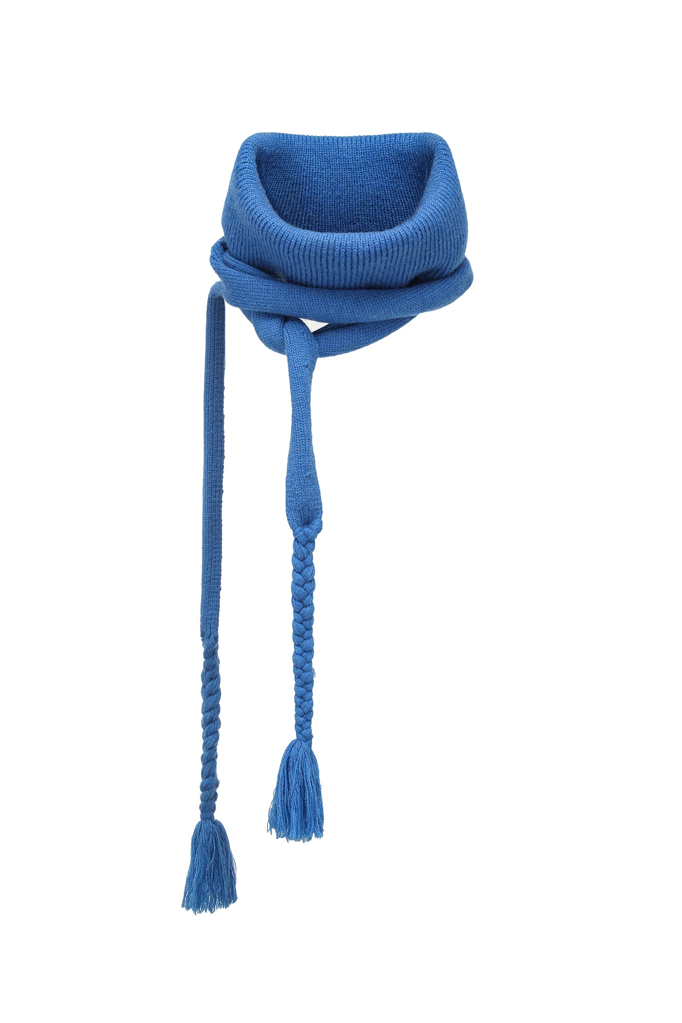 OINIMI Braided Tassel Ribbed Scarf