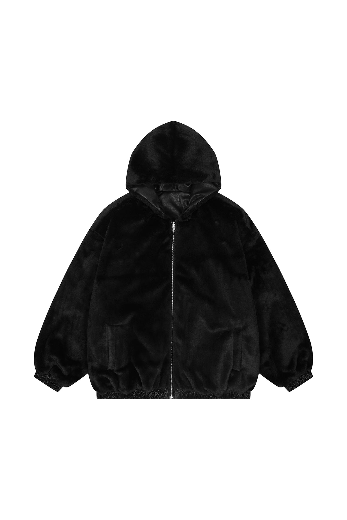 FREE CENTER Reversible Faux Fur Hooded Jacket