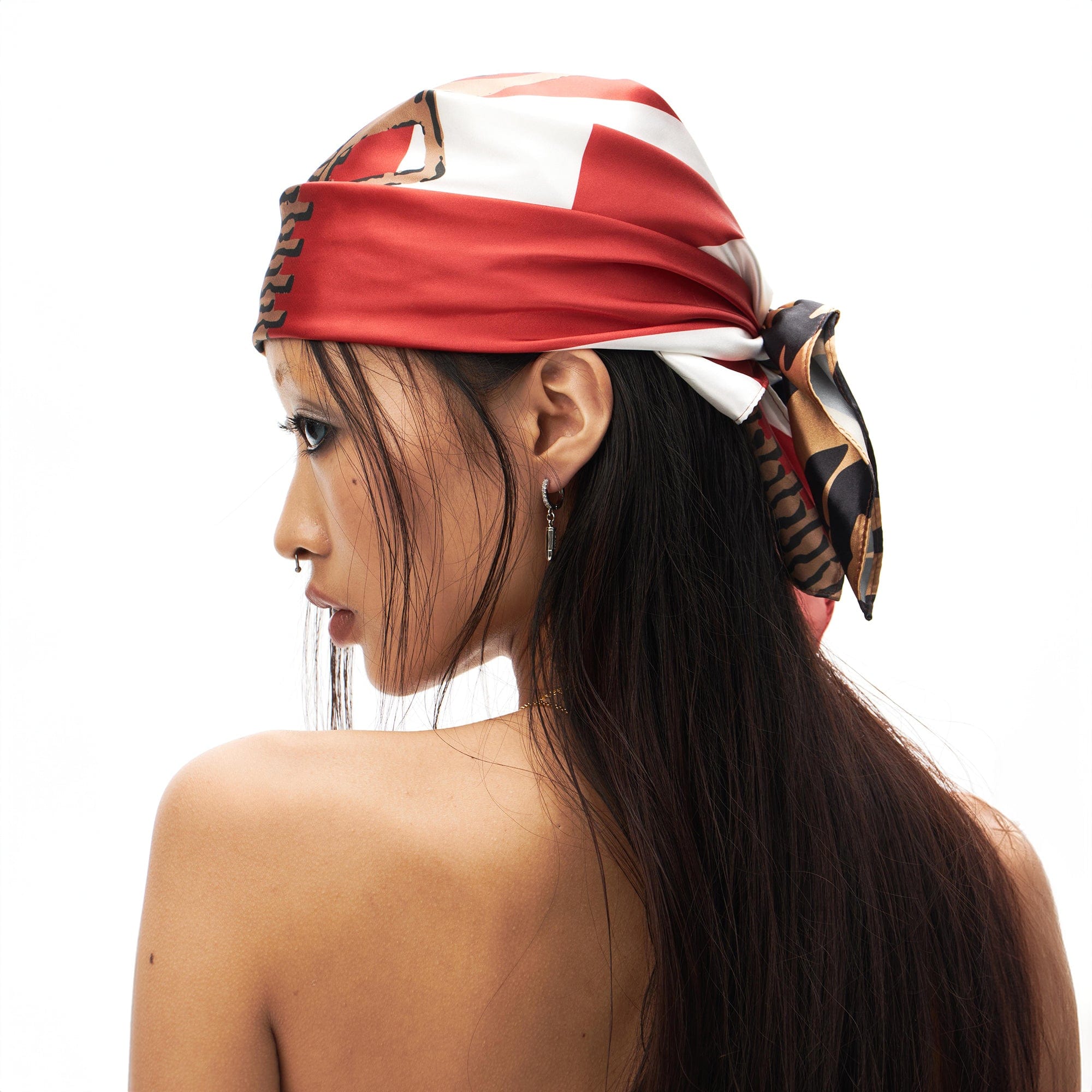 SCHWARZGOLD Leopard Union Flag Full-Printed Headscarf, premium urban and streetwear designers apparel on PROJECTISR.com, SCHWARZGOLD