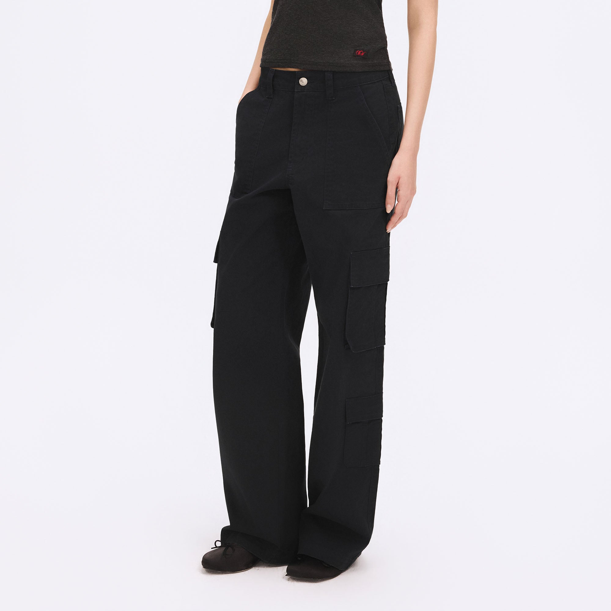 ARTIFICIAL WORLD Washed Straight-Leg Cargo