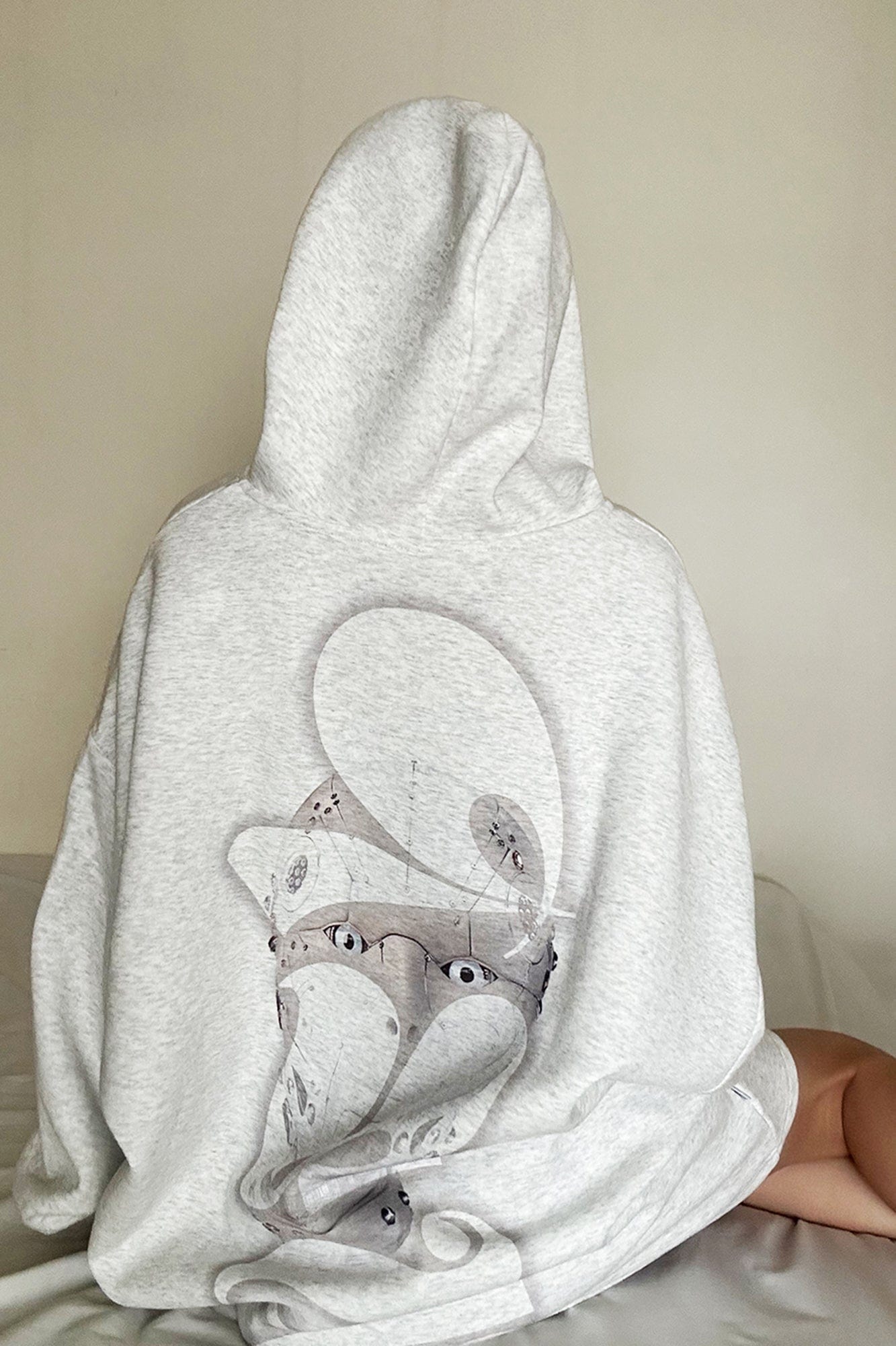 DAMAGE ASIA Cyber Robot Graphic Oversized Hoodie