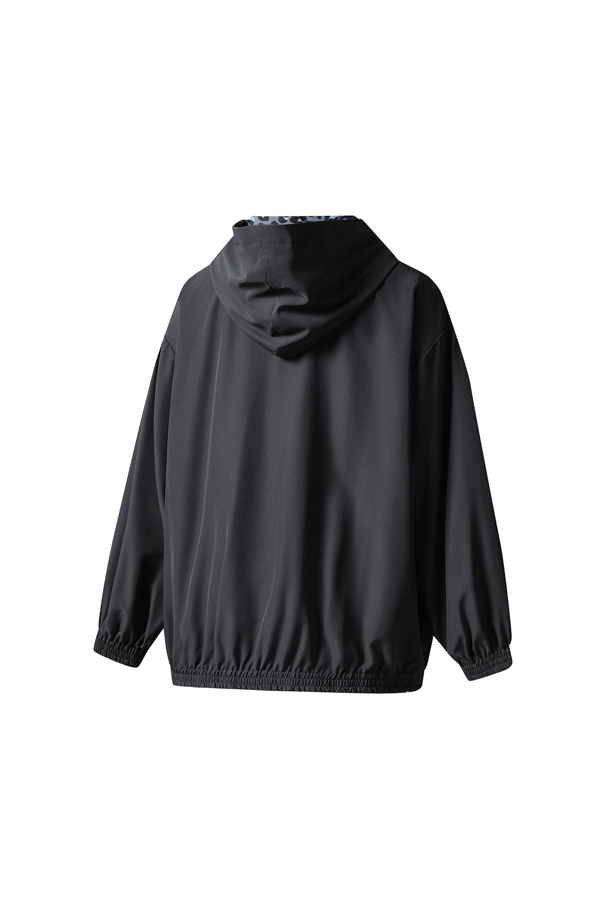 FREE CENTER Reversible Leopard Print Hooded Jacket