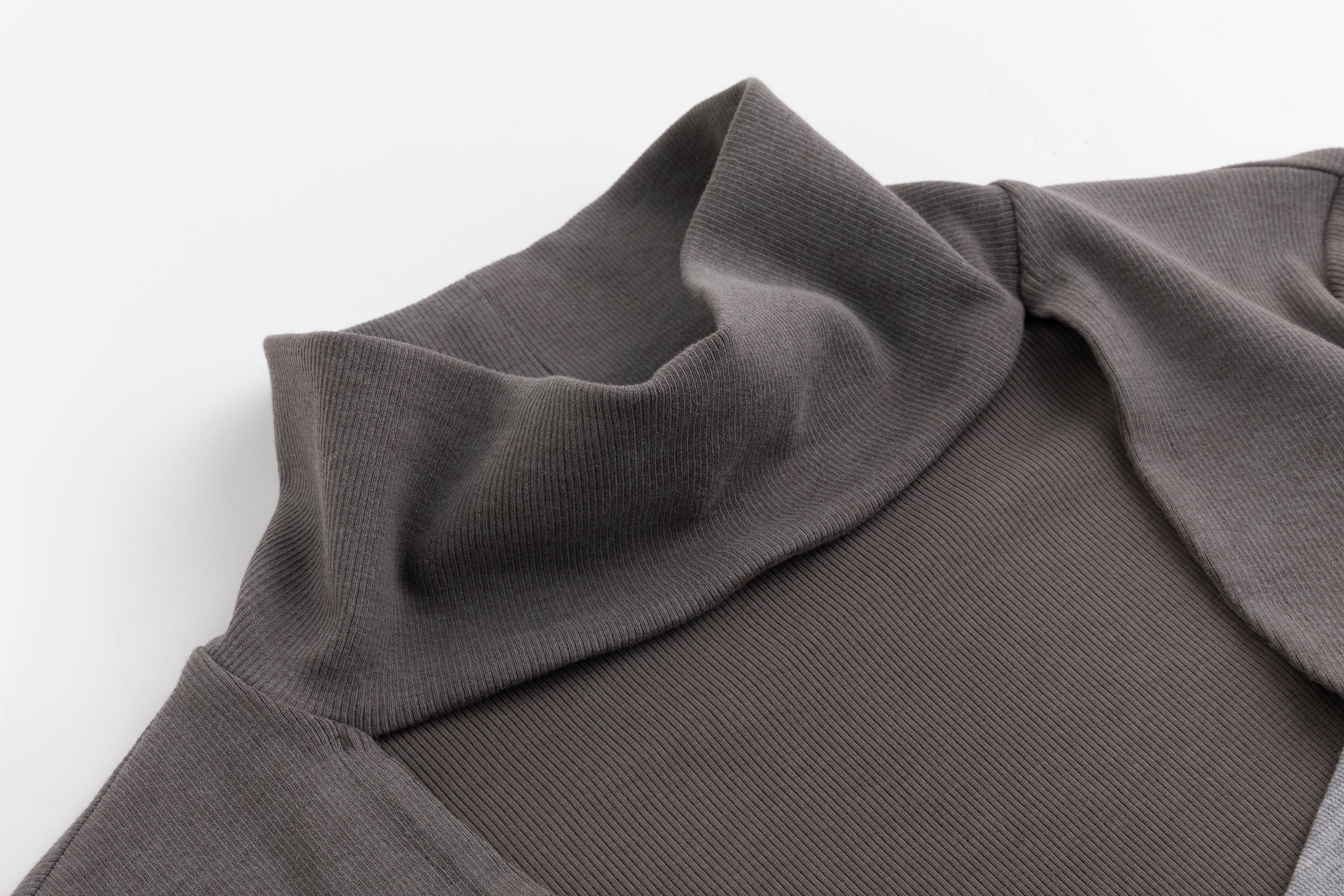 CESTNOUS Faux Layered Belted Long-Sleeve Tee