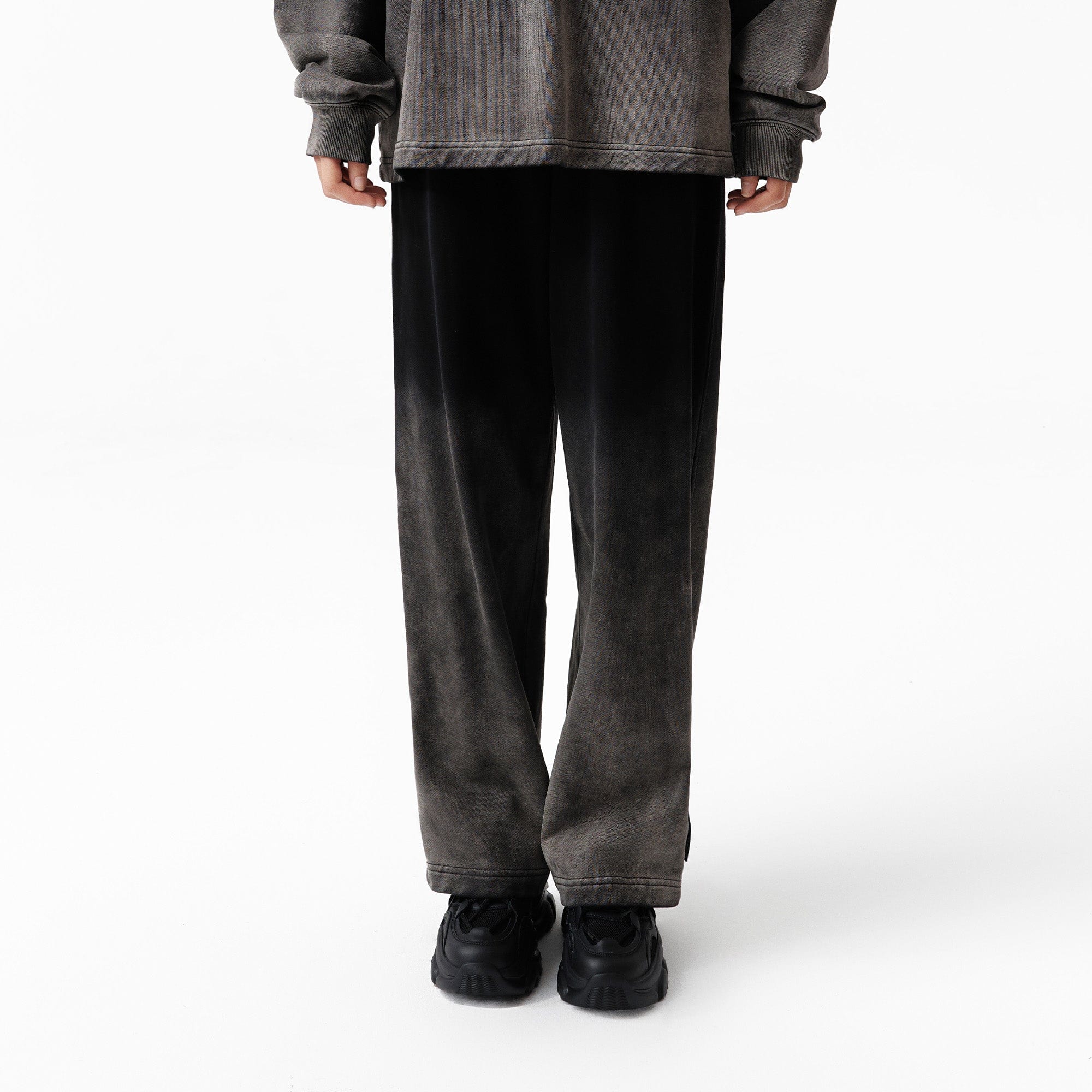 VANN VALRENCE Washed Gradient Straight-Leg Pants, premium urban and streetwear designers apparel on PROJECTISR.com, VANN VALRENCE