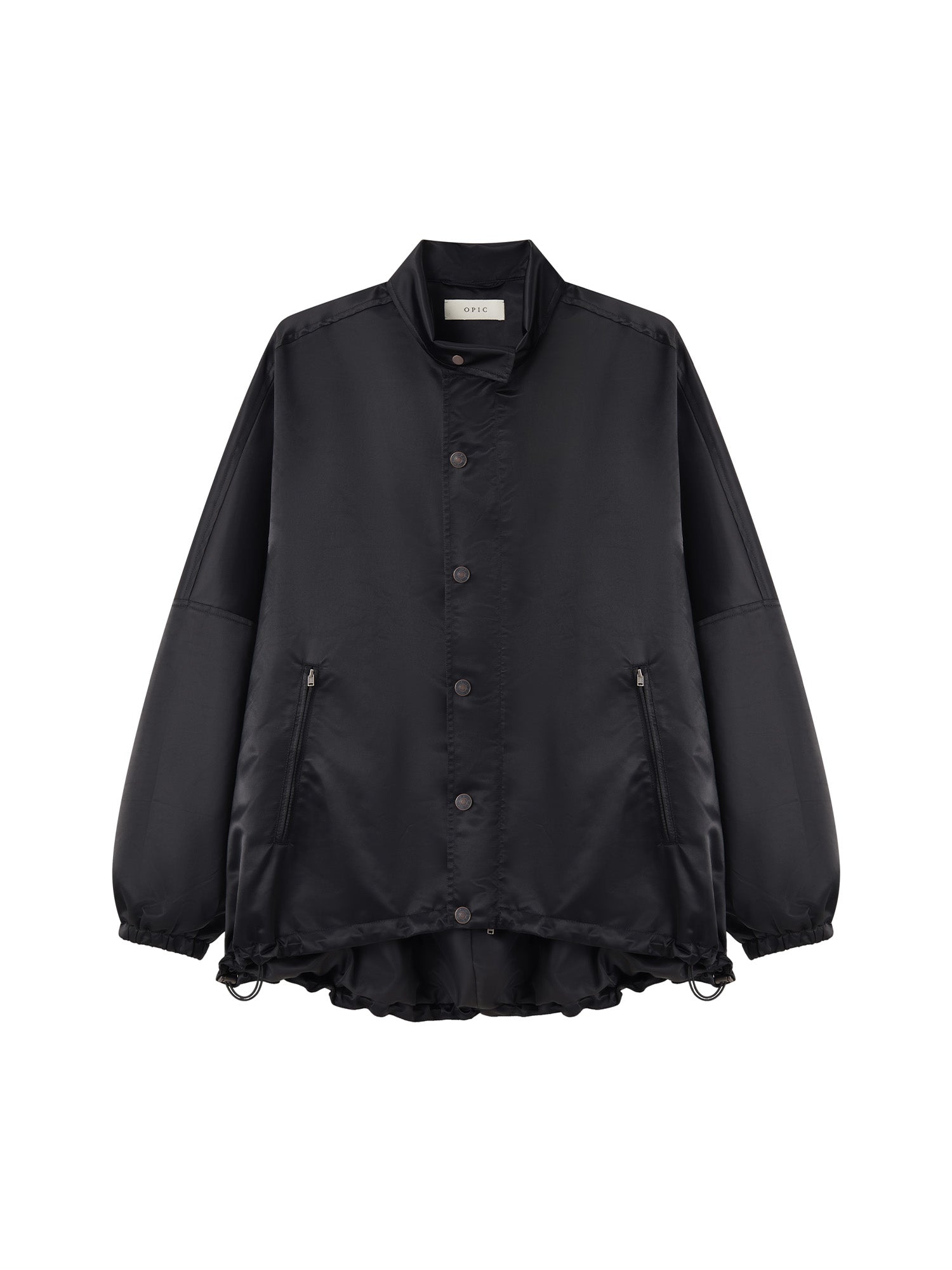 OPICLOTH Satin Batwing Drawstring Oversized Jacket, premium urban and streetwear designers apparel on PROJECTISR.com, OPICLOTH