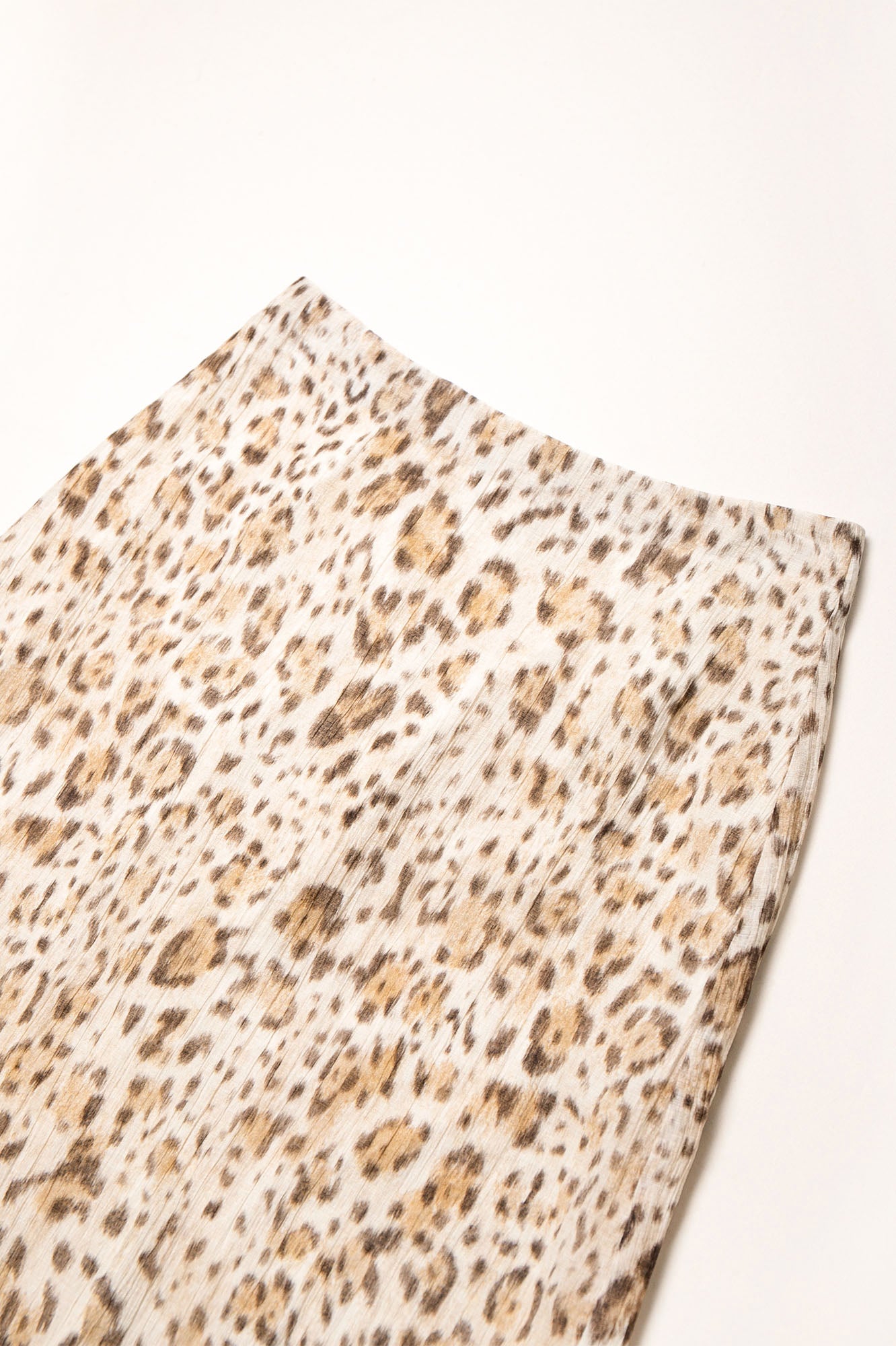 LEONSENSE Leopard Lace-Trim Mini Skirt