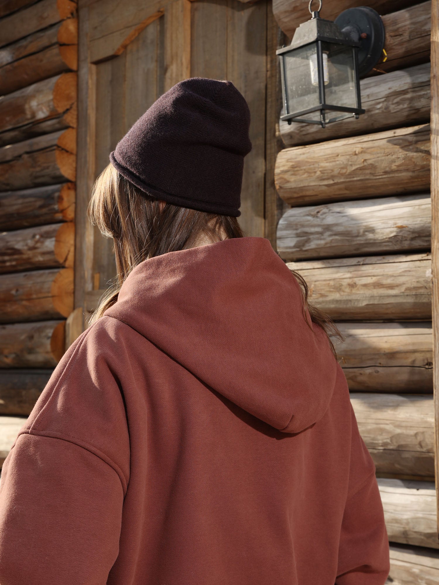 ERROR CODE ROBOT Plaid Faux-Layered Hooded Jacket