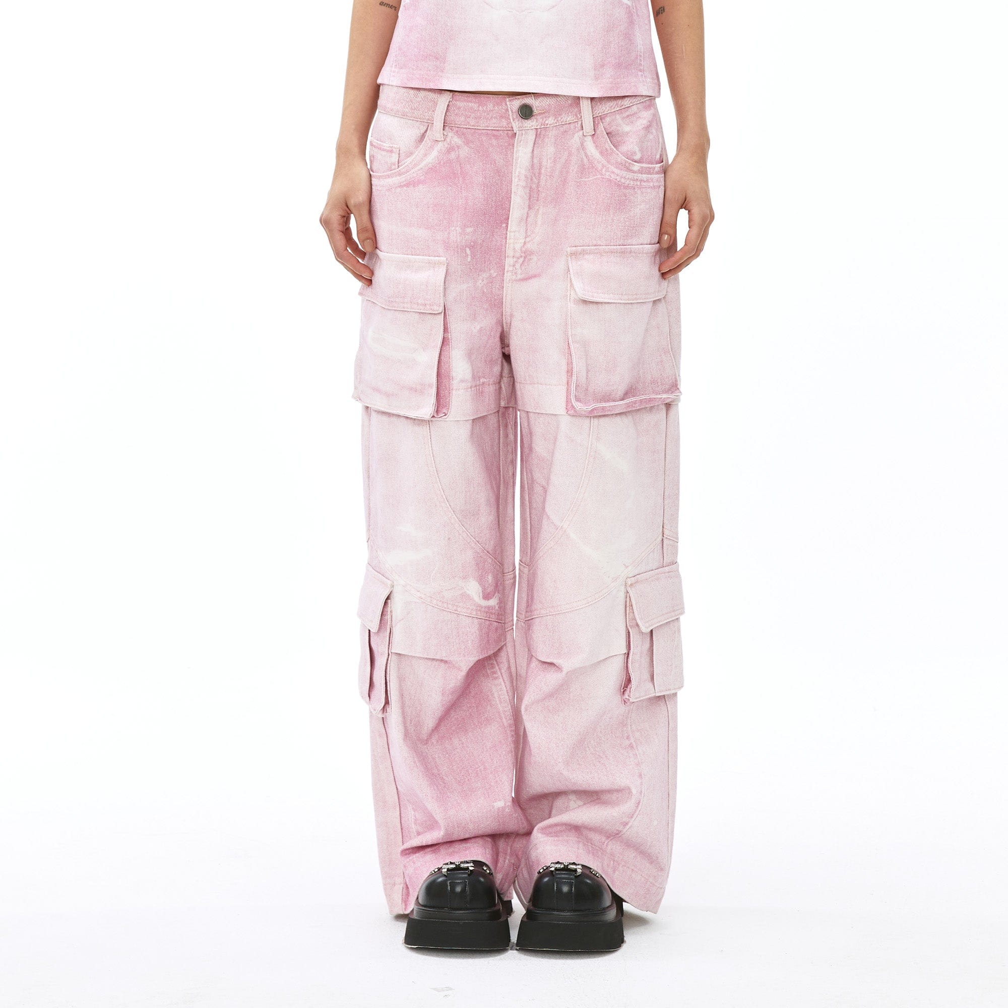 VANN VALRENCE Structural Multi-Pockets Cargo Jeans, premium urban and streetwear designers apparel on PROJECTISR.com, VANN VALRENCE