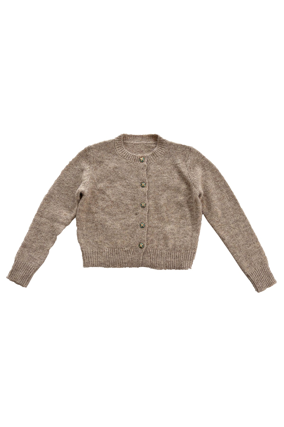 ANNIE ARMOR Cable-Knit Bow-Tie Cape Two-Piece Cardigan