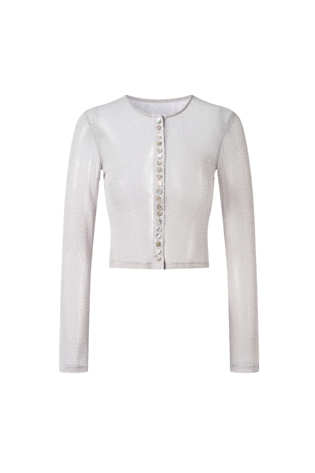 CHICCHICK Sheer Button-Up Cardigan
