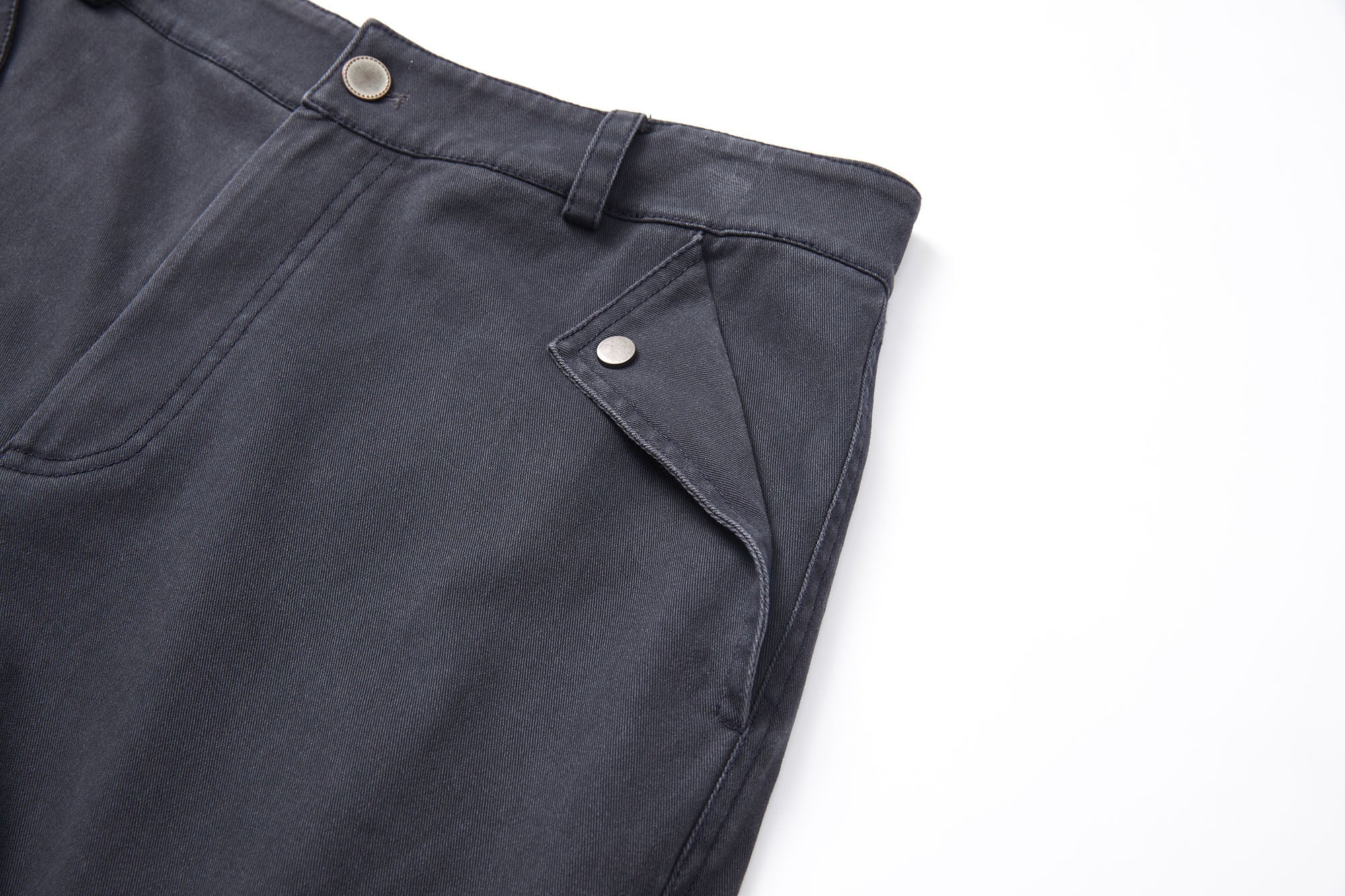 ERROR CODE ROBOT Pleated Knee Slant-Pockets Cargo Pants