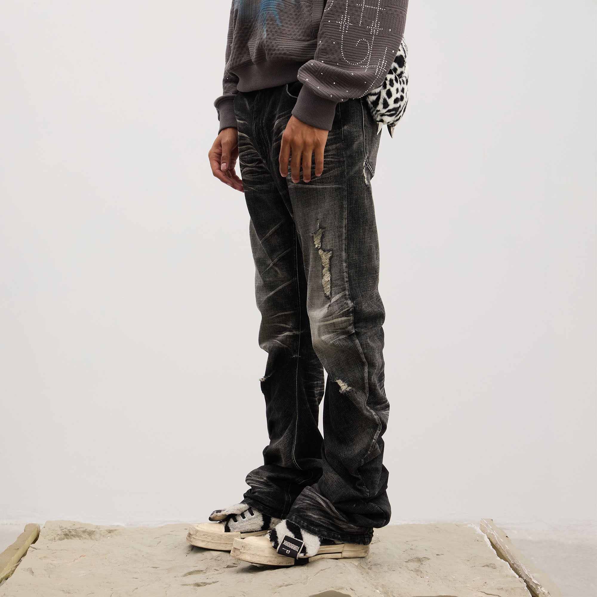 DND4DES Dirty Fit Whiskered Stack Jeans