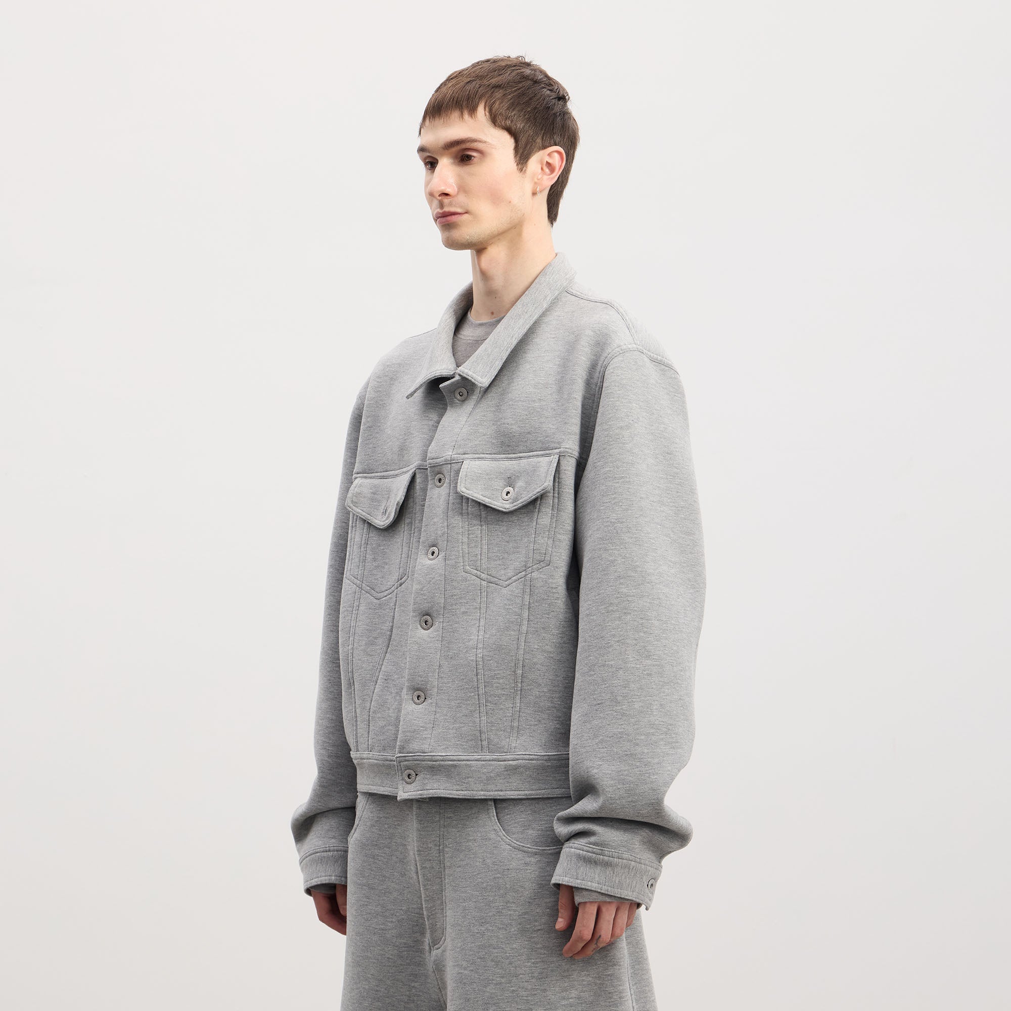 DND4DES Wool-Blend Button-Up Utility Jacket