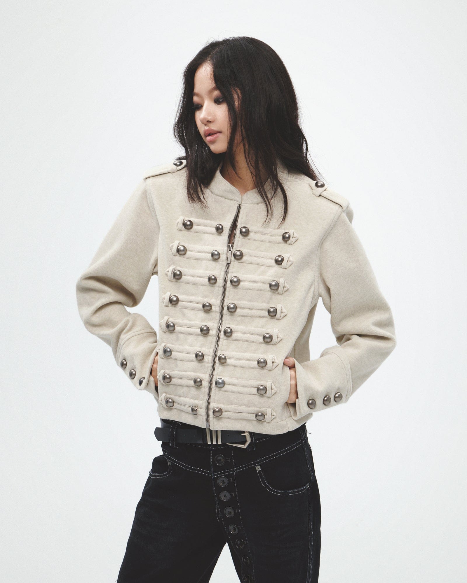 ジャケット・アウター Archives Punk Napoleon Jacket Women FAYCHUI Classic Napoleonic Military Jacket