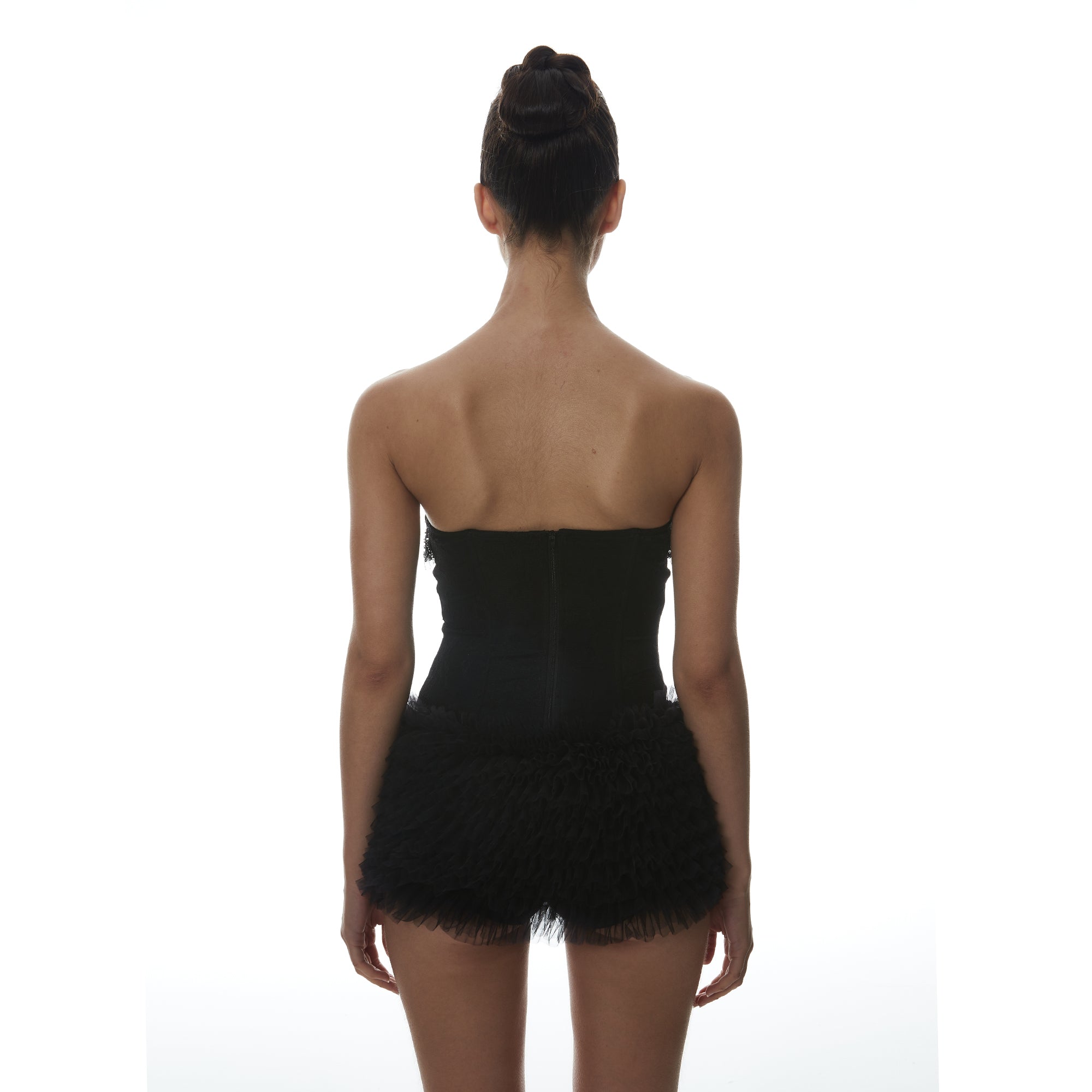MILLIONLOTUS Embroidered Corset & Hip-Sculpting Mini Skirt Set