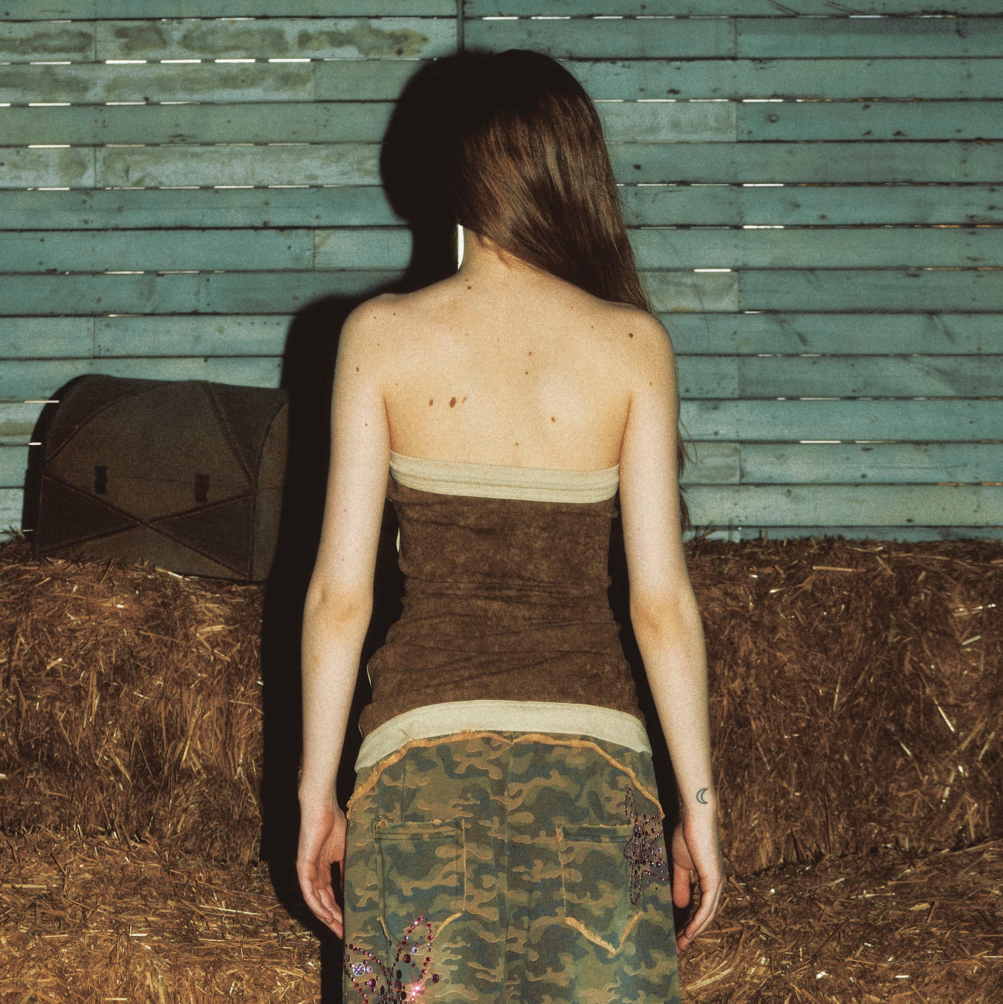 NINETYNINE PERCENT Contrast Piped Strapless Top