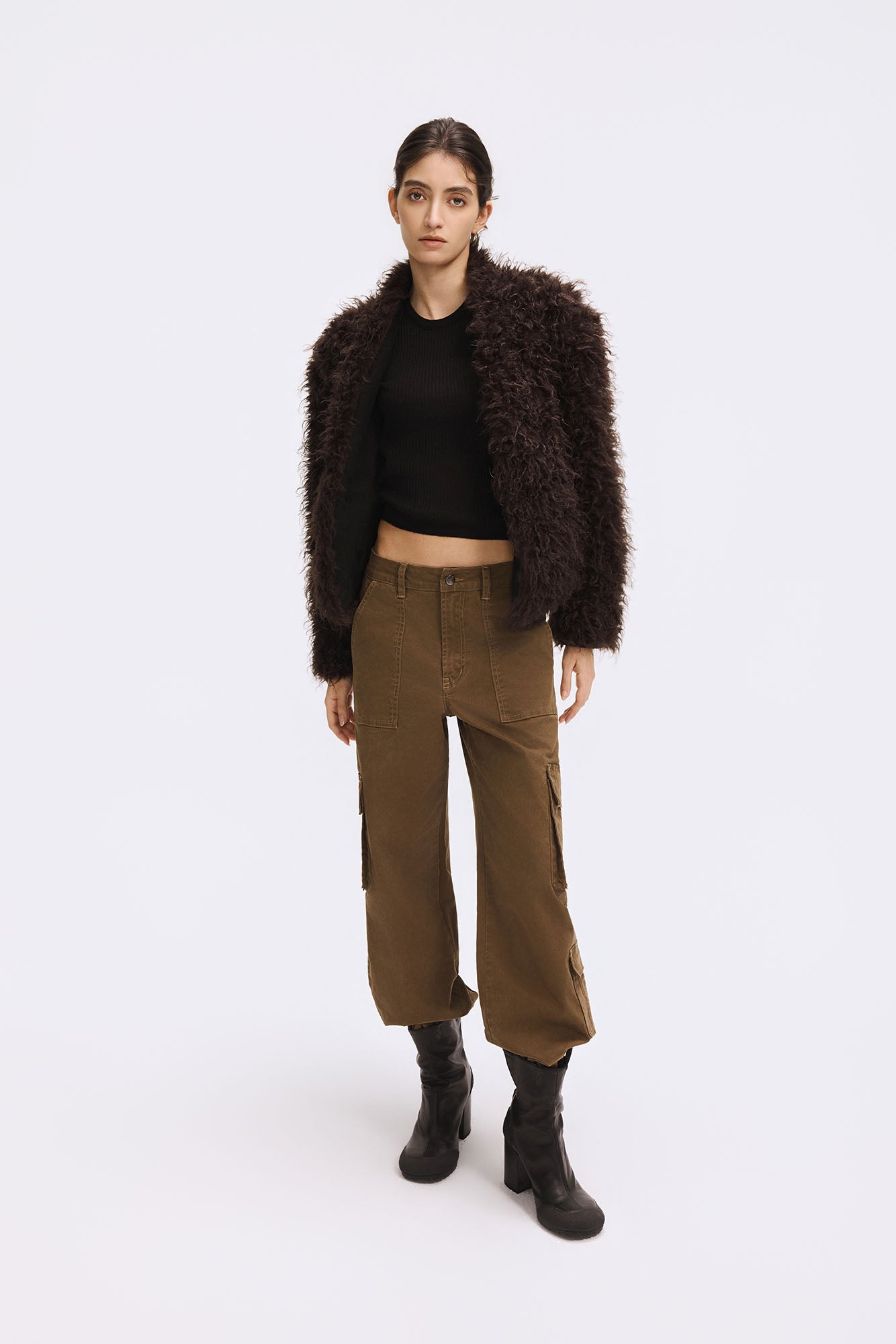 ARTIFICIAL WORLD Washed Straight-Leg Cargo