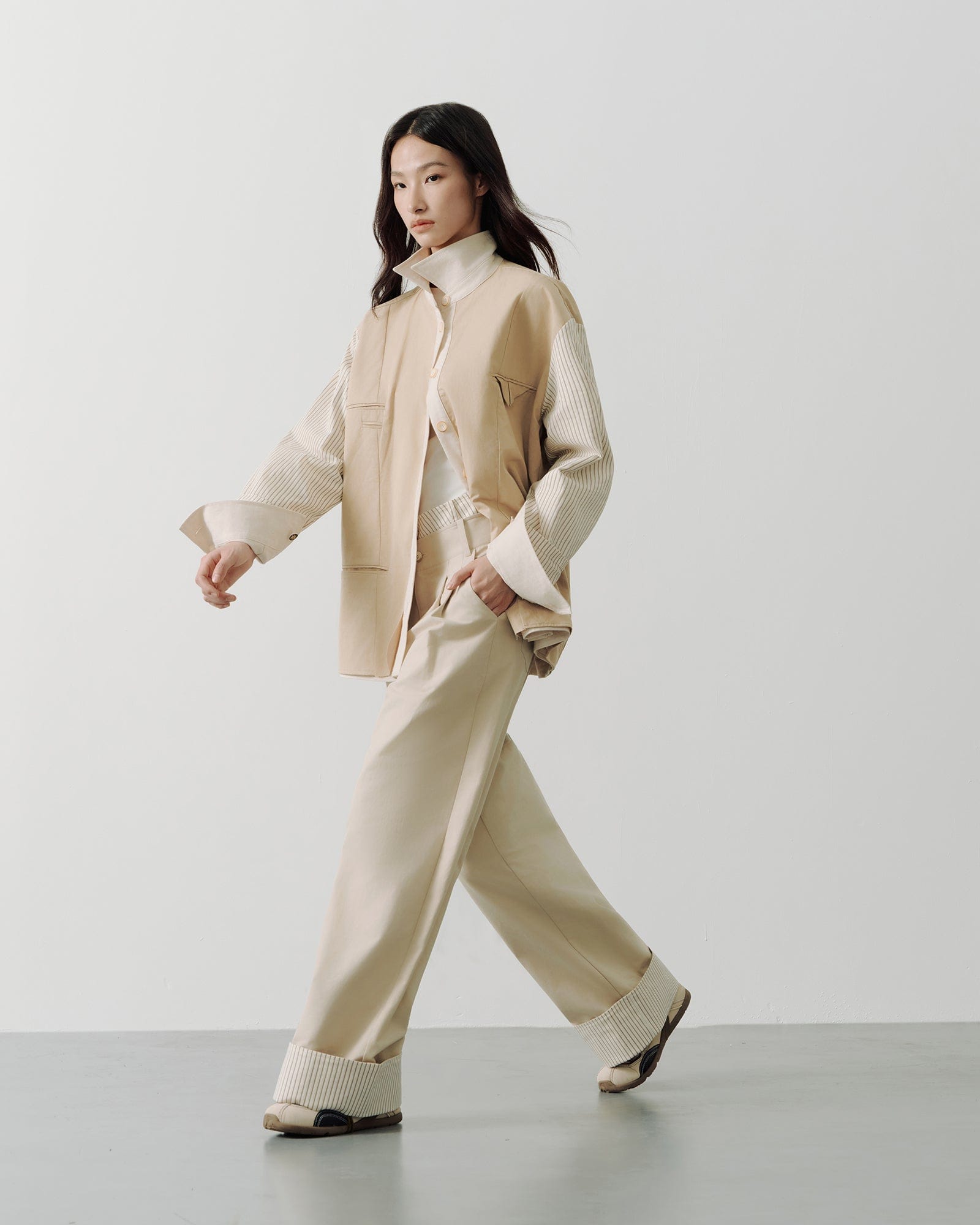 SAME FLOW Essential Reversible Paneled Shirt