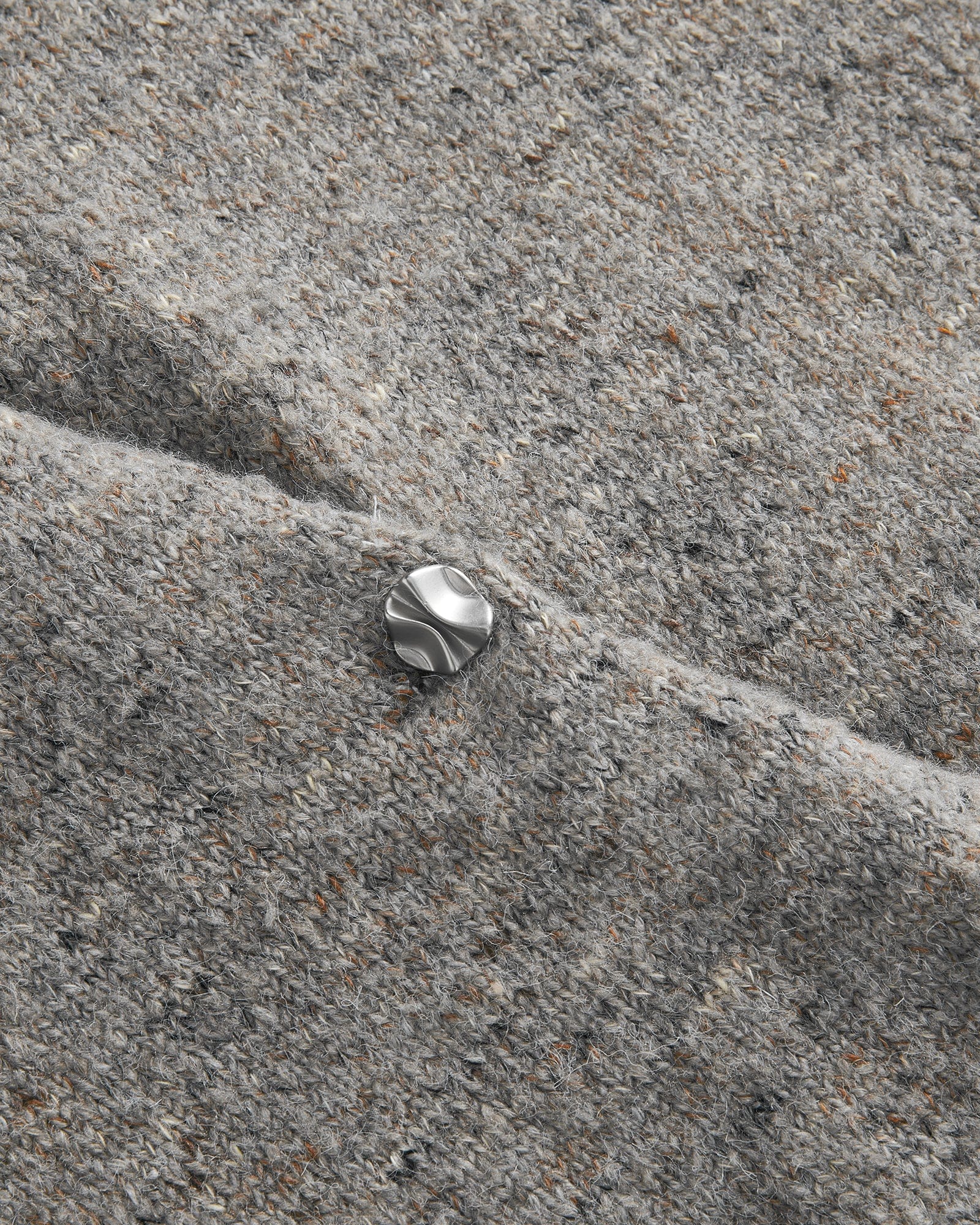 SAME FLOW Asymmetrical Button Wool-Blend Cardigan