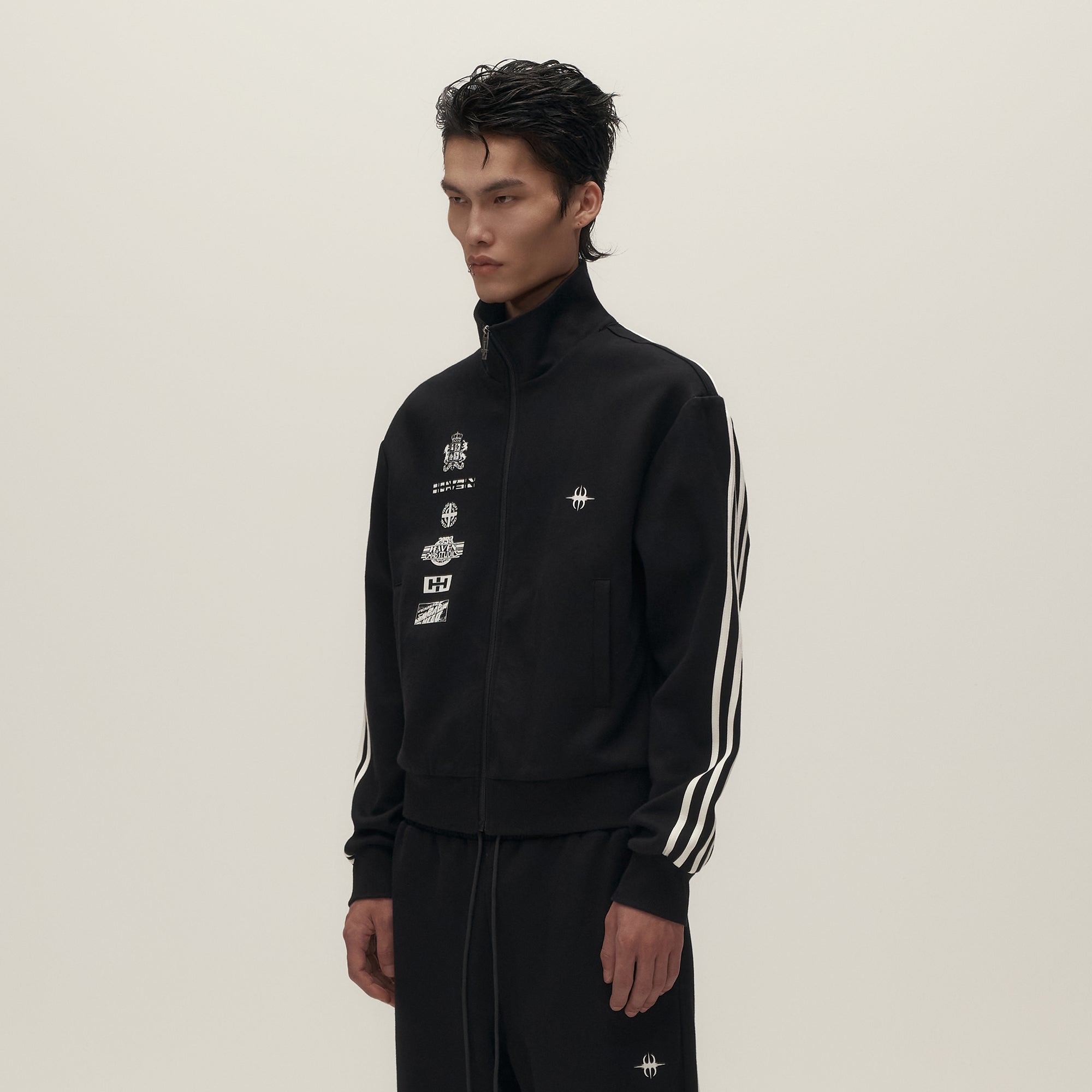 SAVAGEGROWTHWORLD Side Striped Graphic Track Jacket