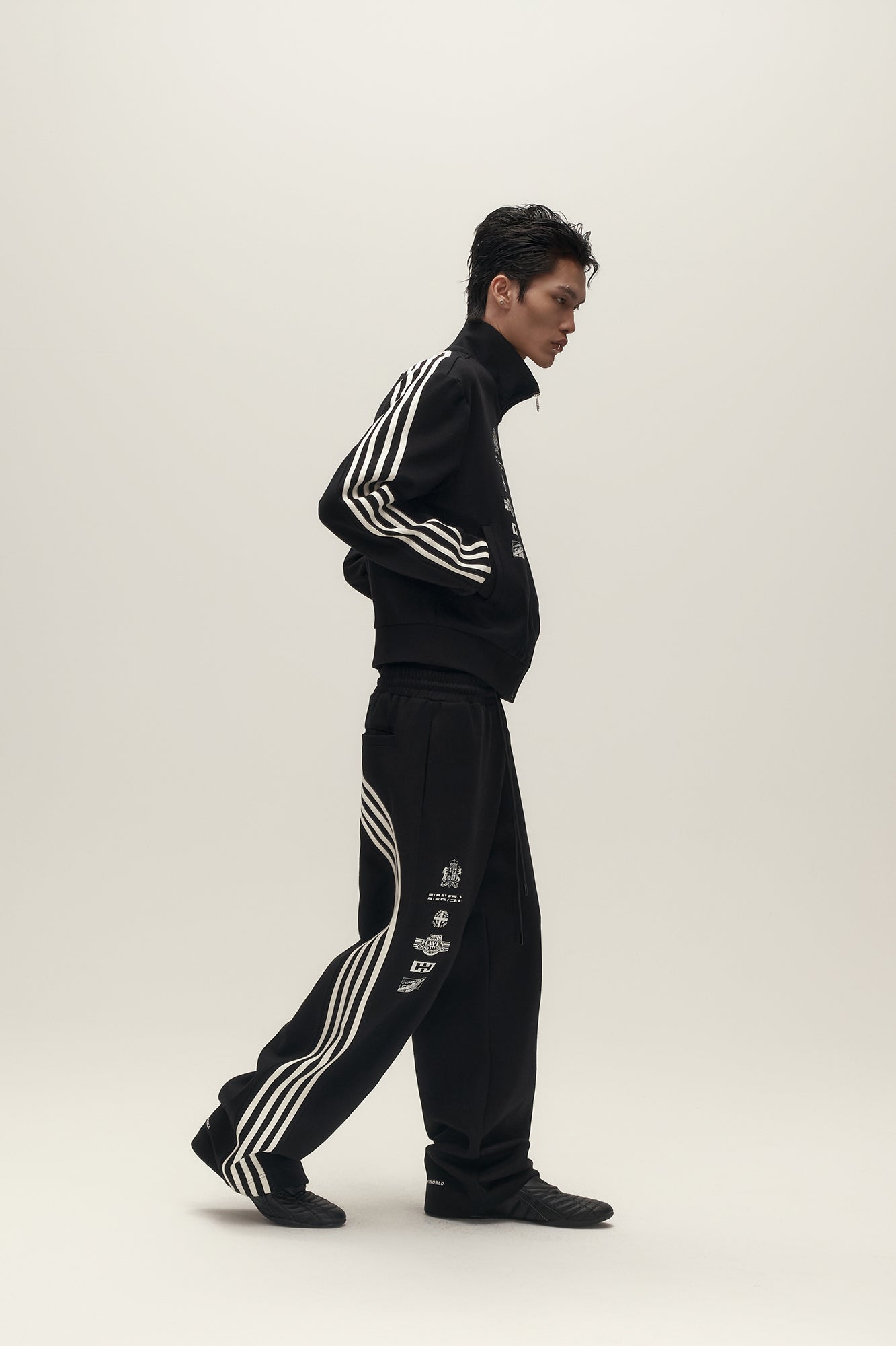 SAVAGEGROWTHWORLD Side Striped Graphic Track Jacket, premium urban and streetwear designers apparel on PROJECTISR.com, SAVAGEGROWTHWORLD