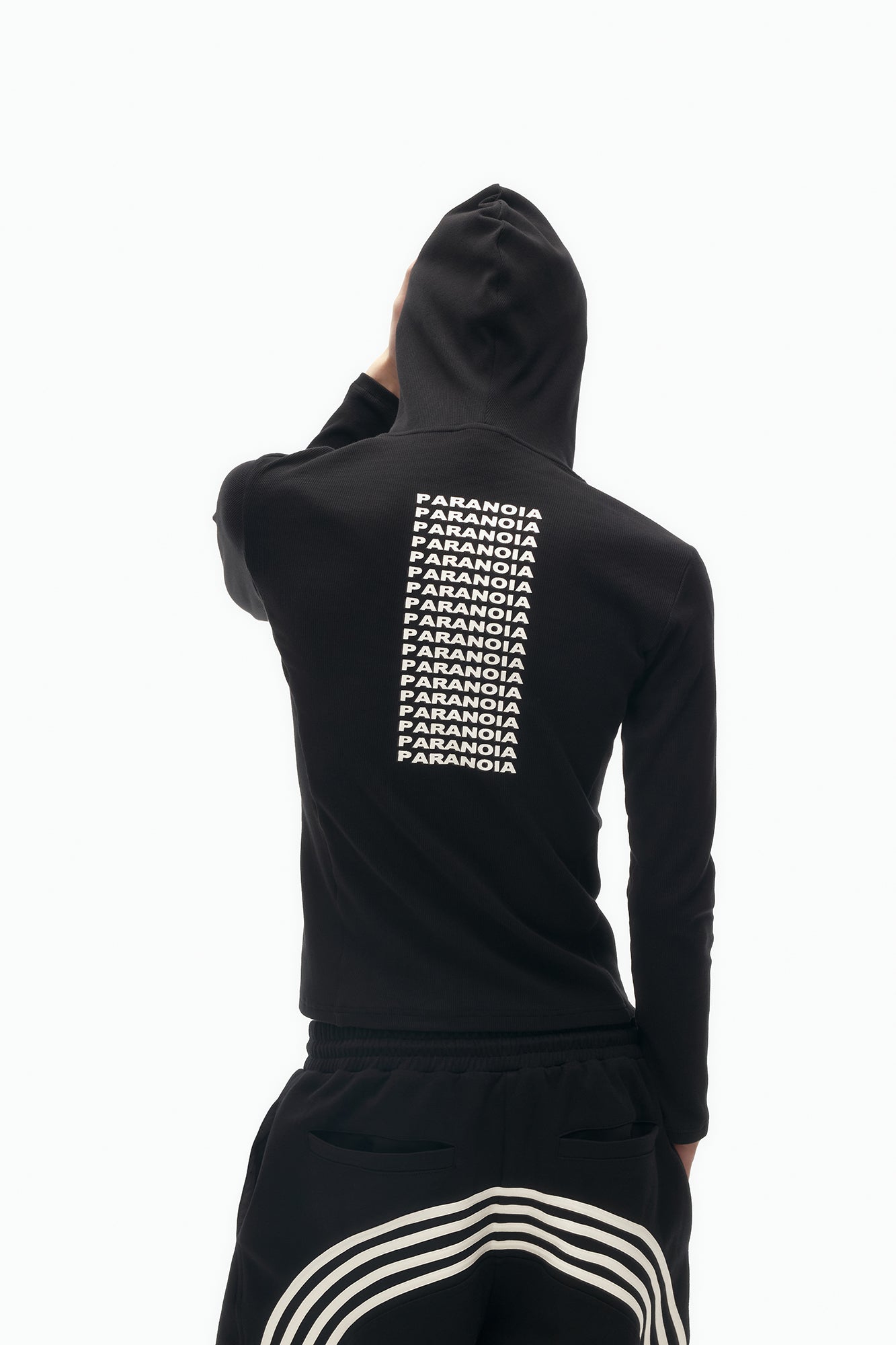 SAVAGEGROWTHWORLD Paranoia Graphic Balaclava Slim Hoodie, premium urban and streetwear designers apparel on PROJECTISR.com, SAVAGEGROWTHWORLD