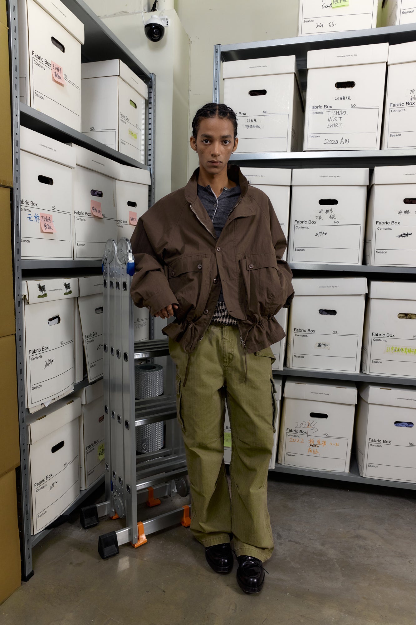 NEVERSEEZ Storm-Flap Drawstring Utility Jacket