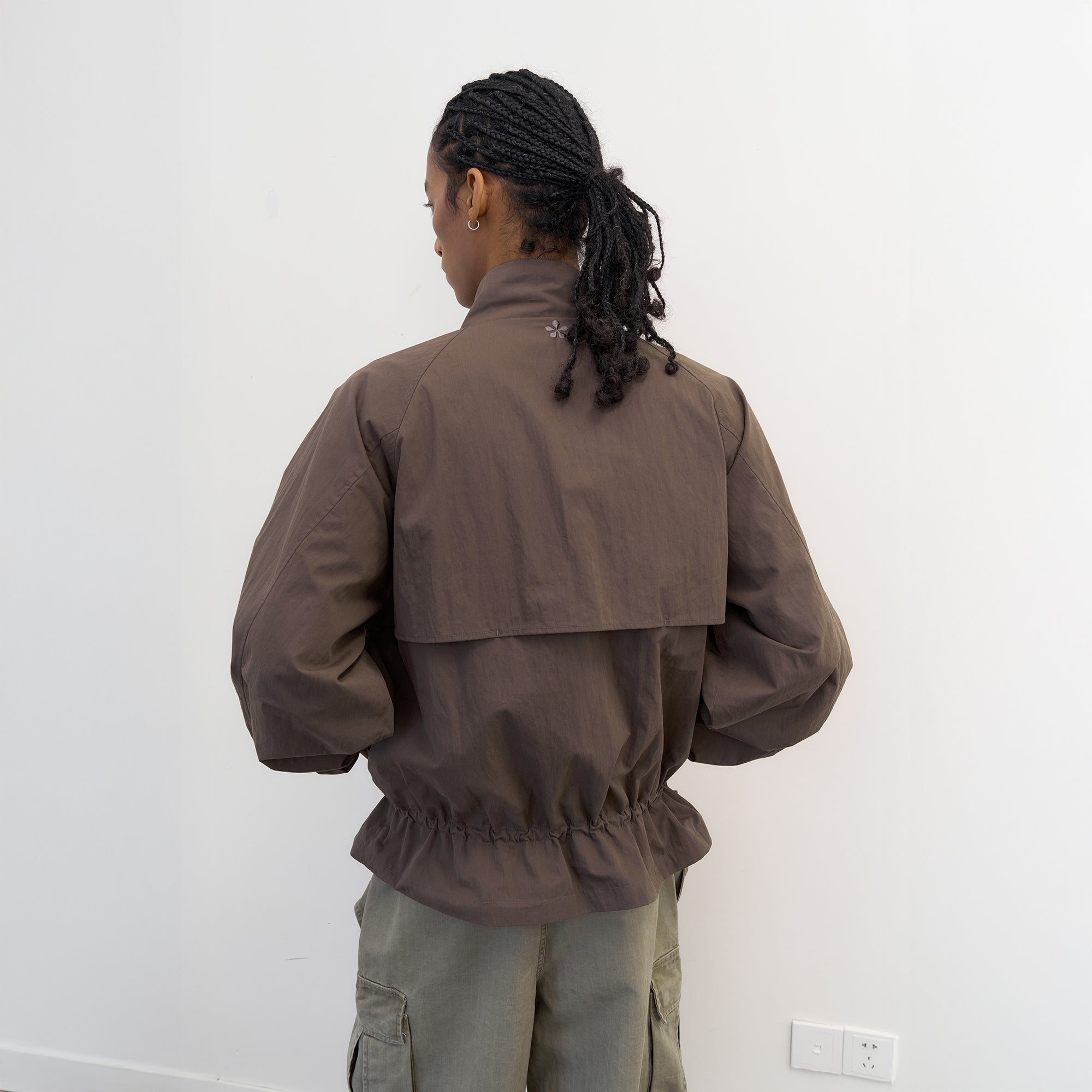 NEVERSEEZ Storm-Flap Drawstring Utility Jacket